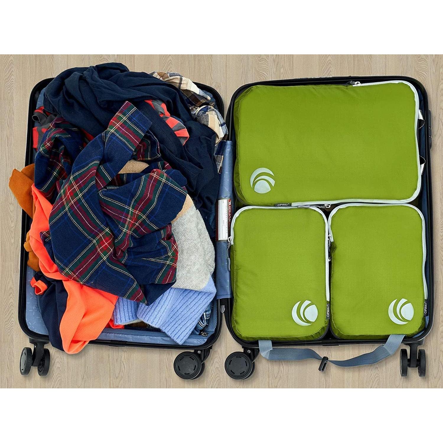 Juego de Cubos de Compresión Cipway 3pcs Verde Ultraligeros