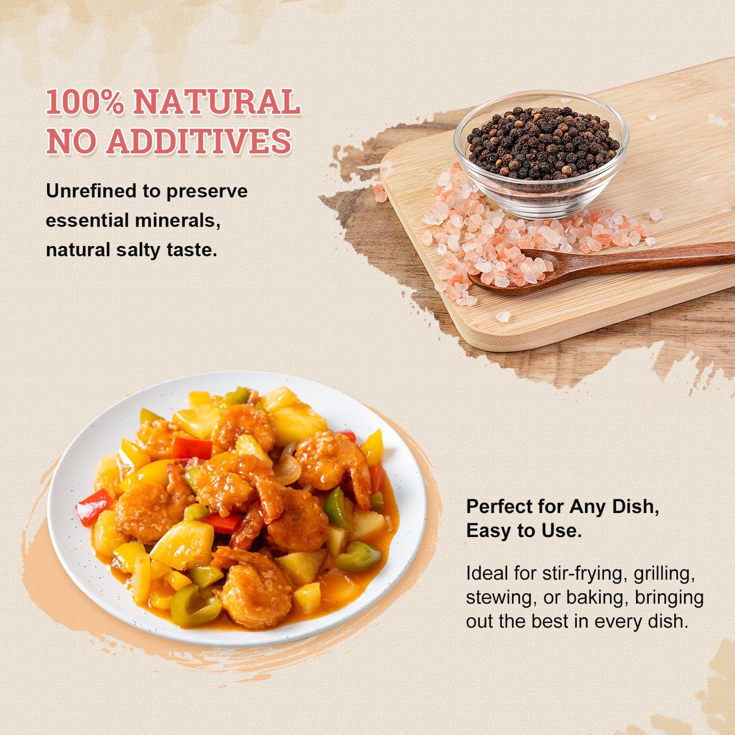 Set de Sal Rosa del Himalaya 1100g + Pimienta Negra 510g 52USA