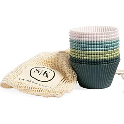 Tazones de Hornear de Silicona Jumbo La Cocina de Silicona - 12 Piezas