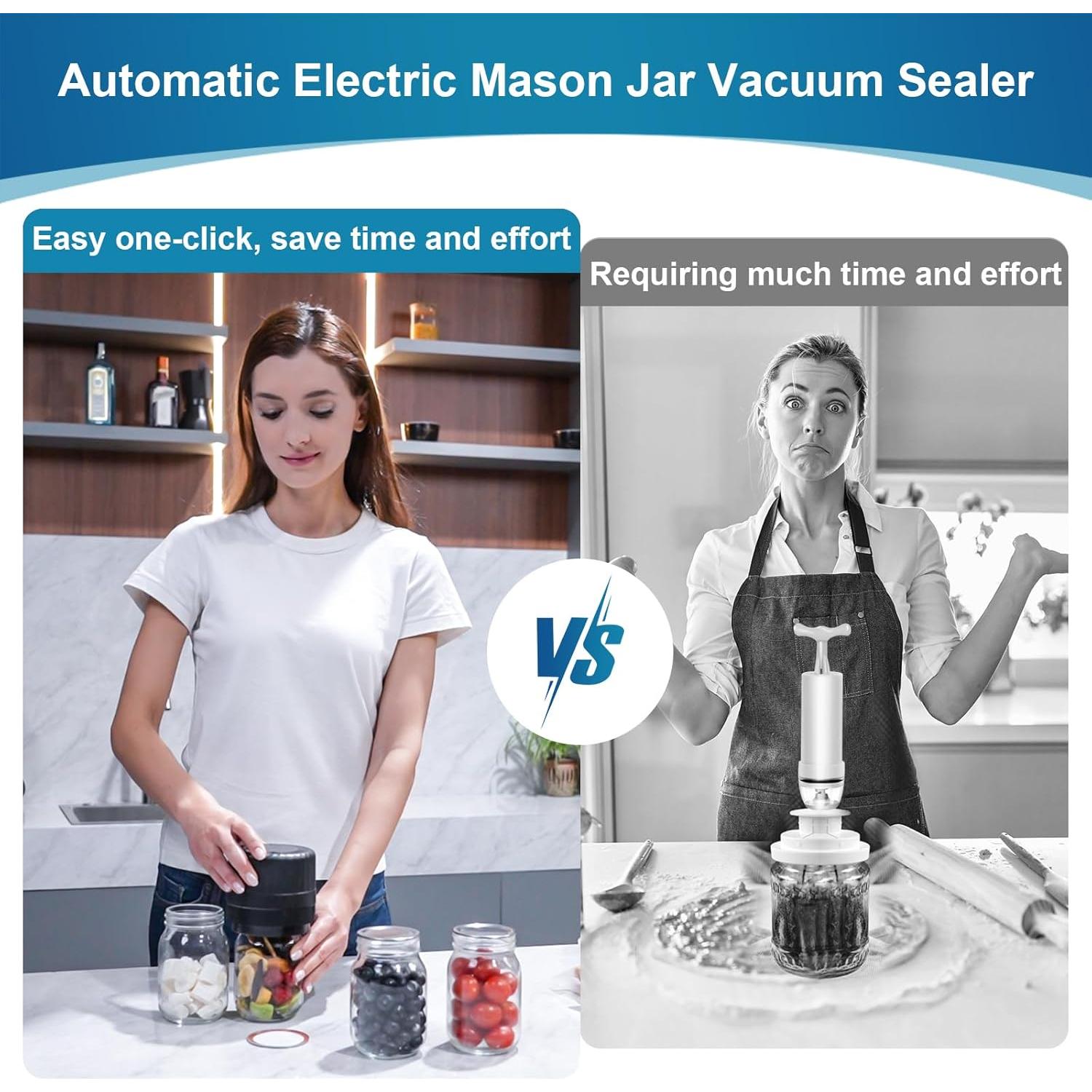 Sellador al vacío eléctrico Dicorain VP06 para frascos de mason