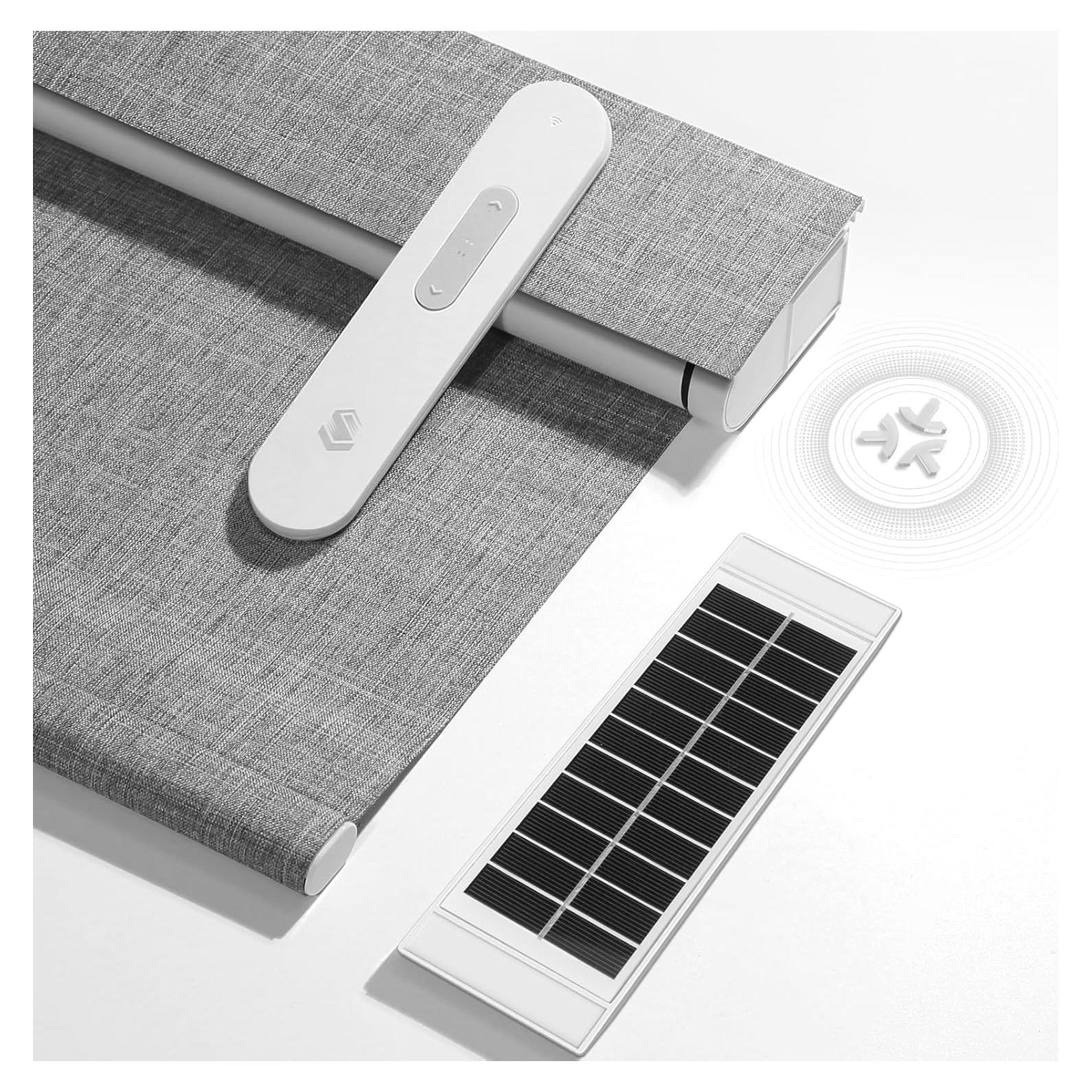 Persianas Motorizadas MUSCLEAREA 50.8x182.9 cm Gris Blackout