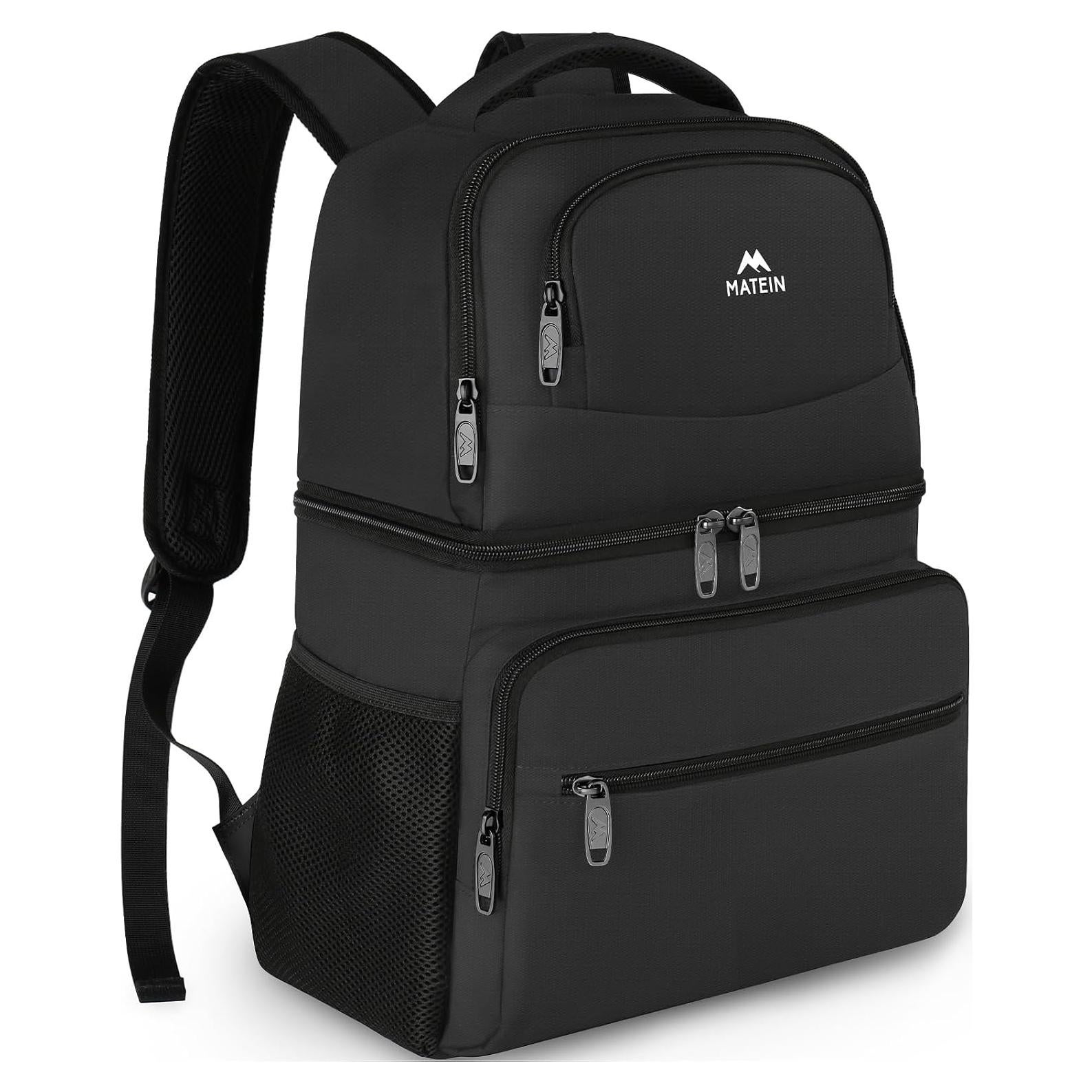 MATEIN Mochila Cooler Aislada 26 Latas Gris para Camping