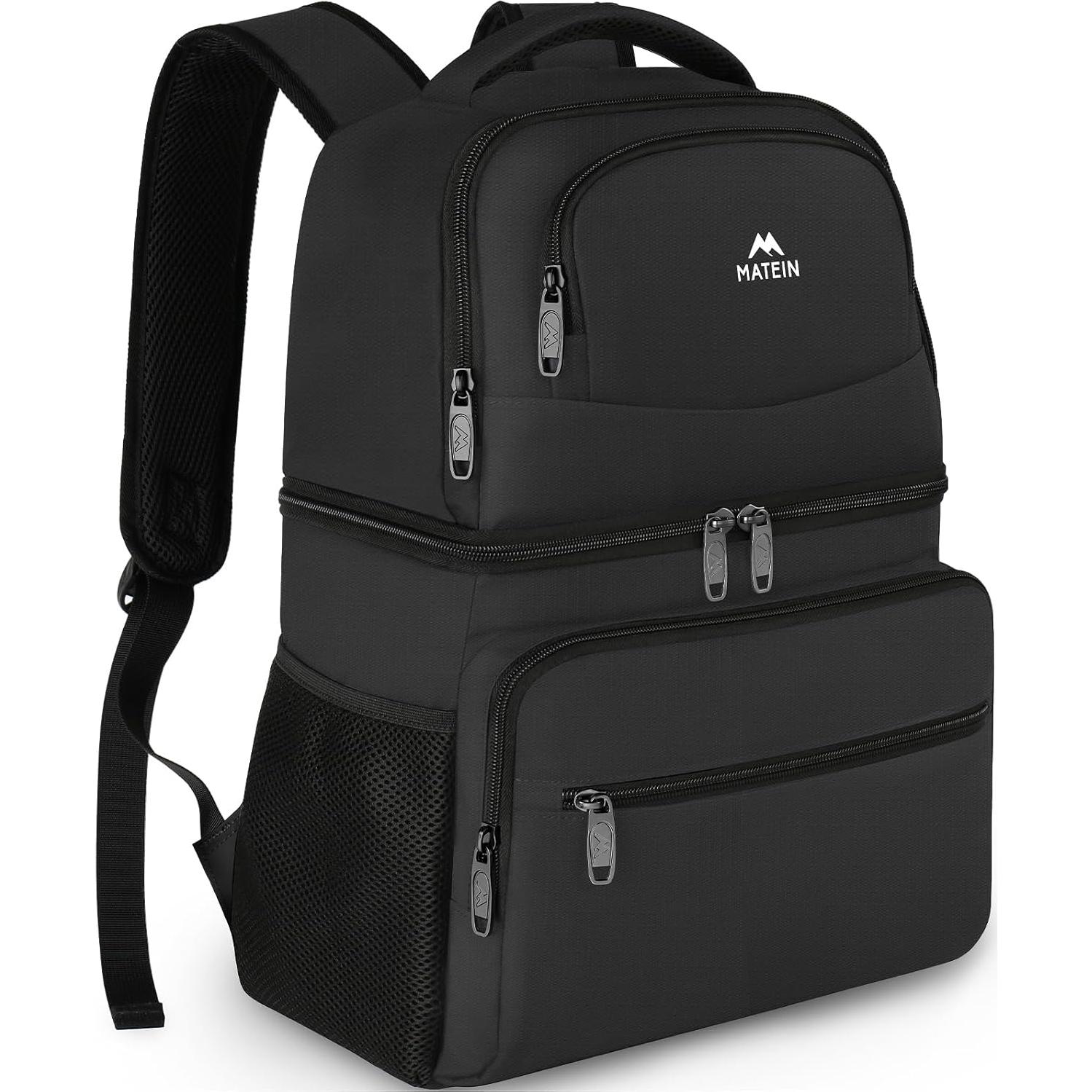 MATEIN Mochila Cooler Aislada 26 Latas Gris para Camping