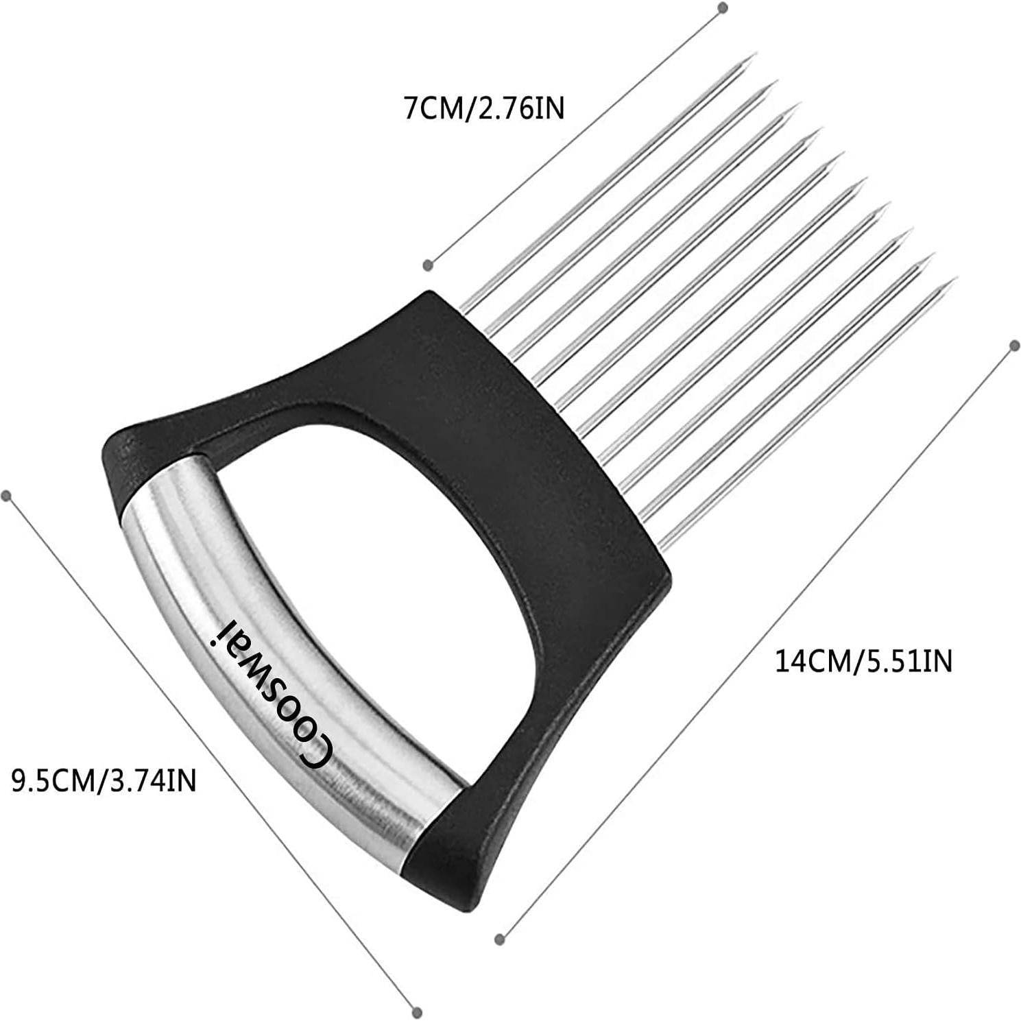 Cortador de Cebollas Cooswai de Acero Inoxidable - Herramienta Multiusos
