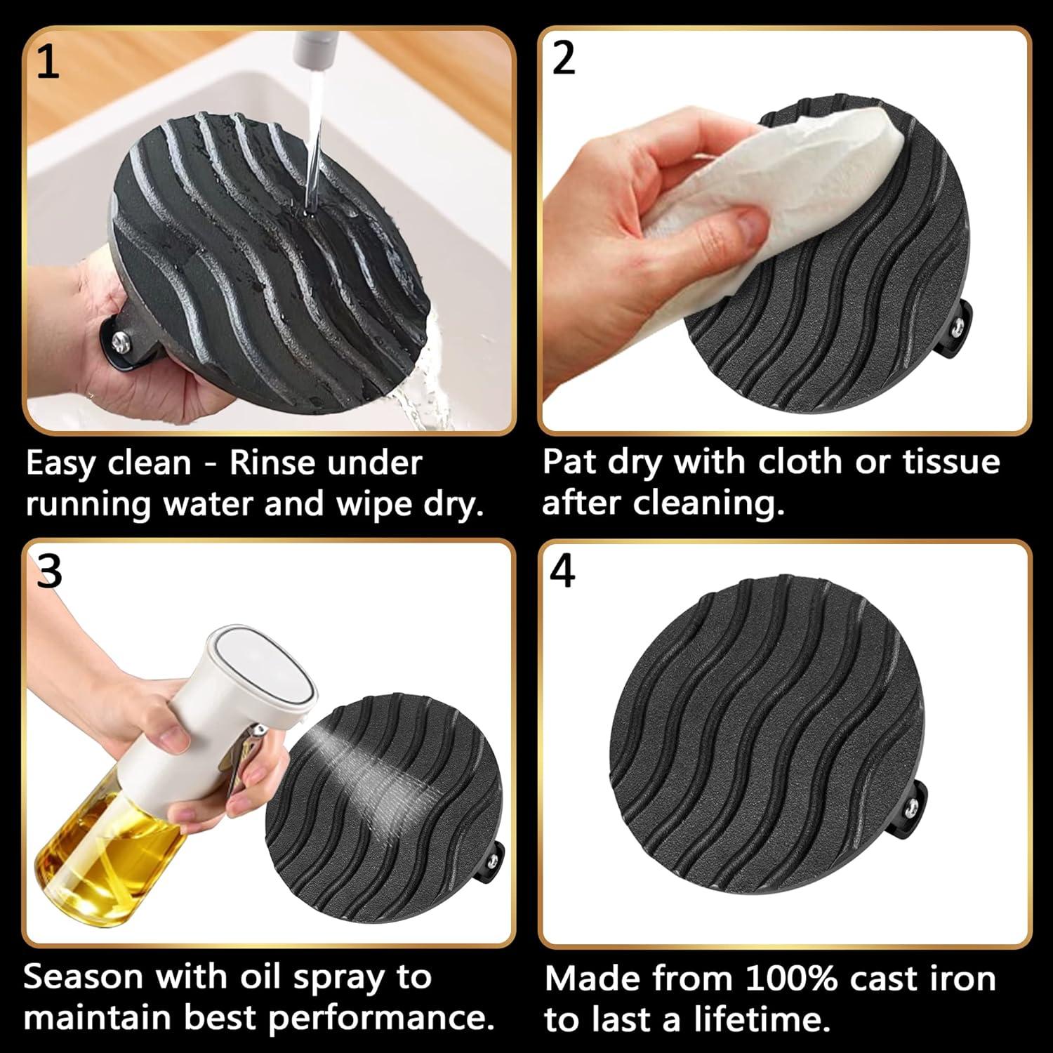 Prensa de Hamburguesas Gourmet Easy de Hierro Fundido 0.88 kg