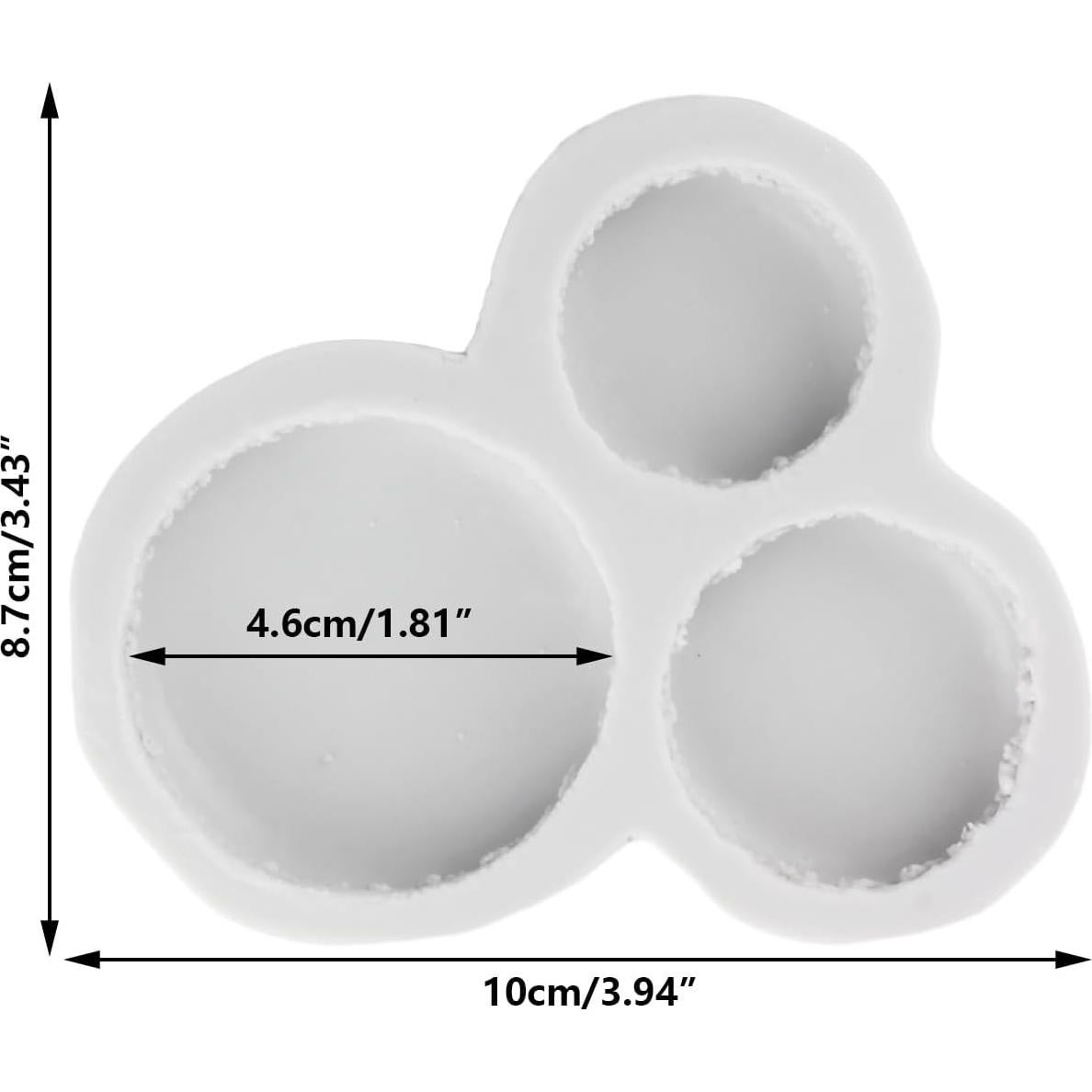 Molde de Silicona para Macaron 3D MINFEIDMS 8.1x7.3 cm