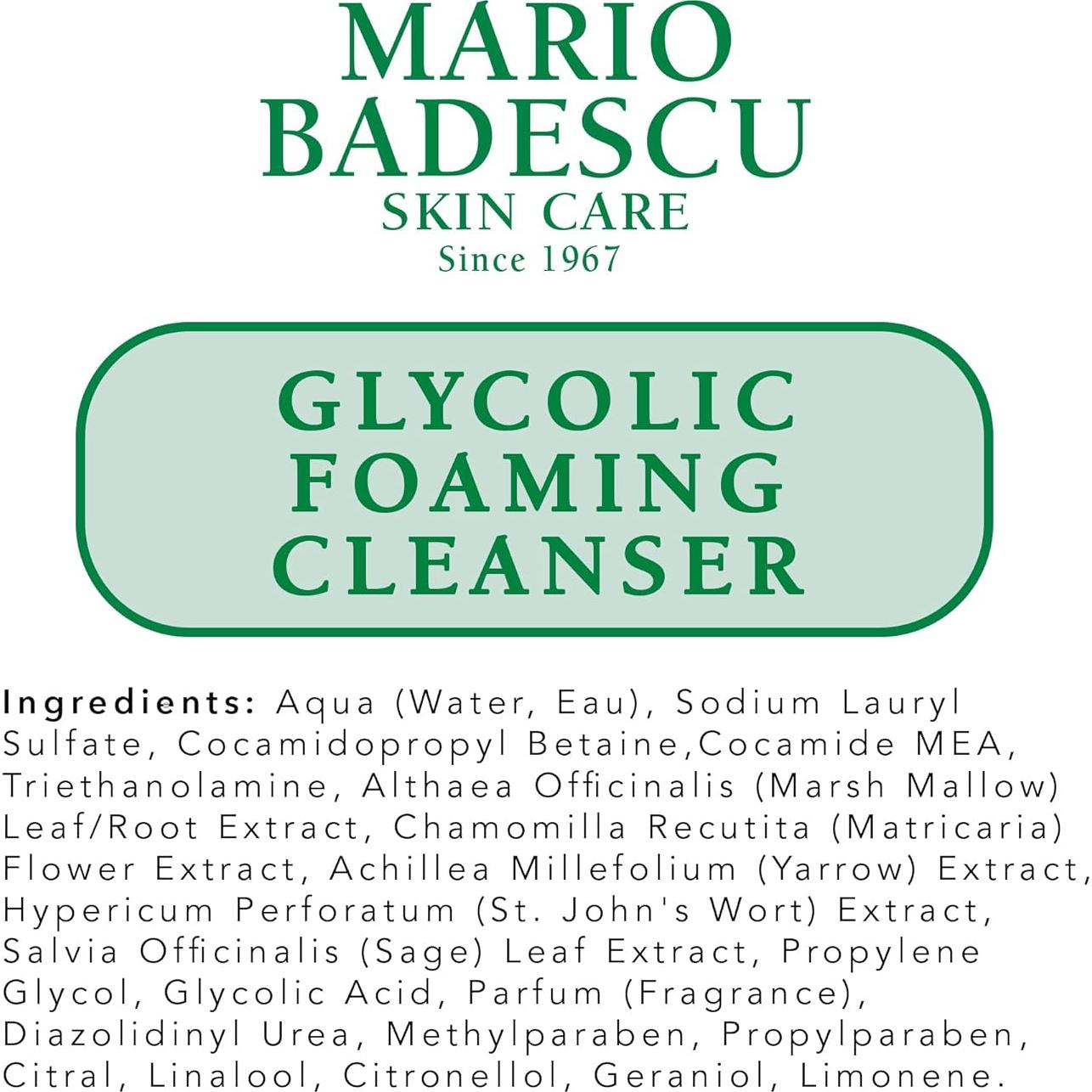 Limpiador Espumoso Glicólico Mario Badescu 177 ml Piel Normal