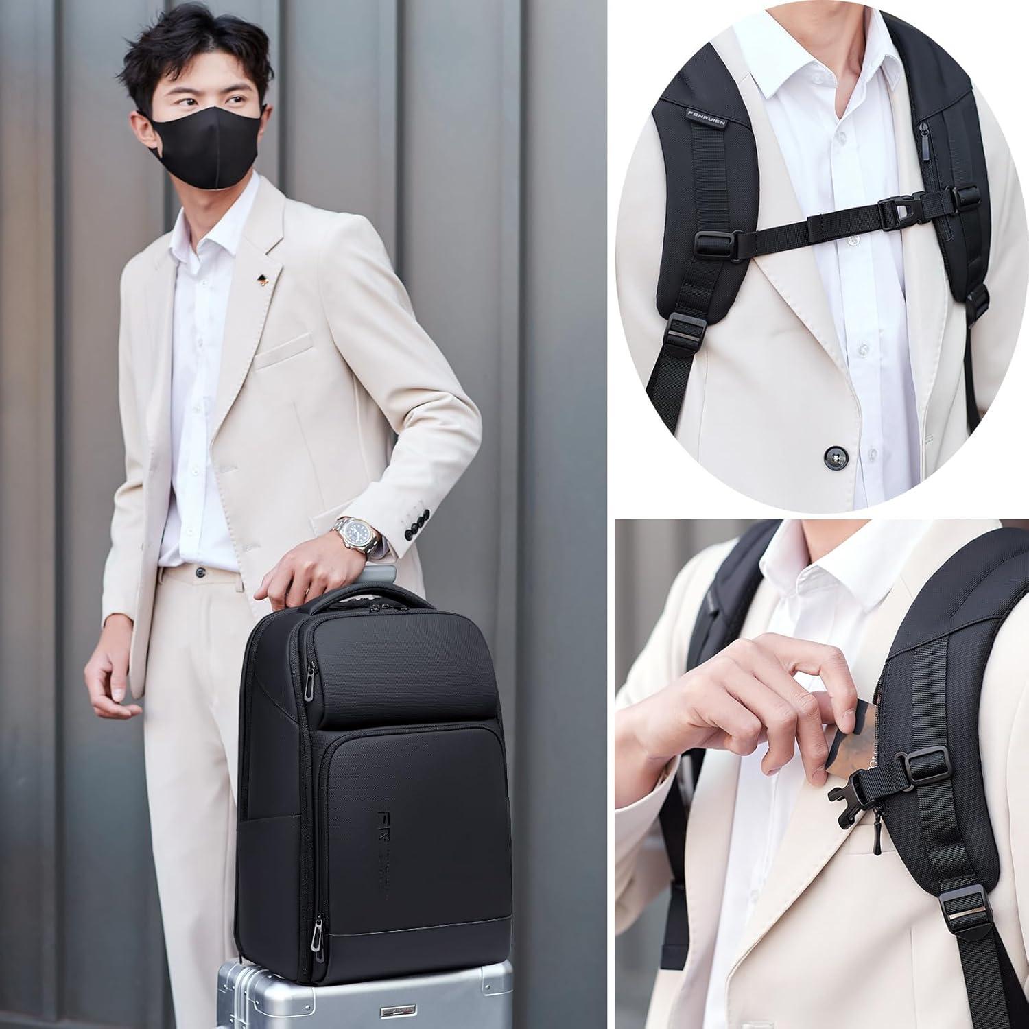 Mochila FENRUIEN para Laptop 17" Resistente al Agua