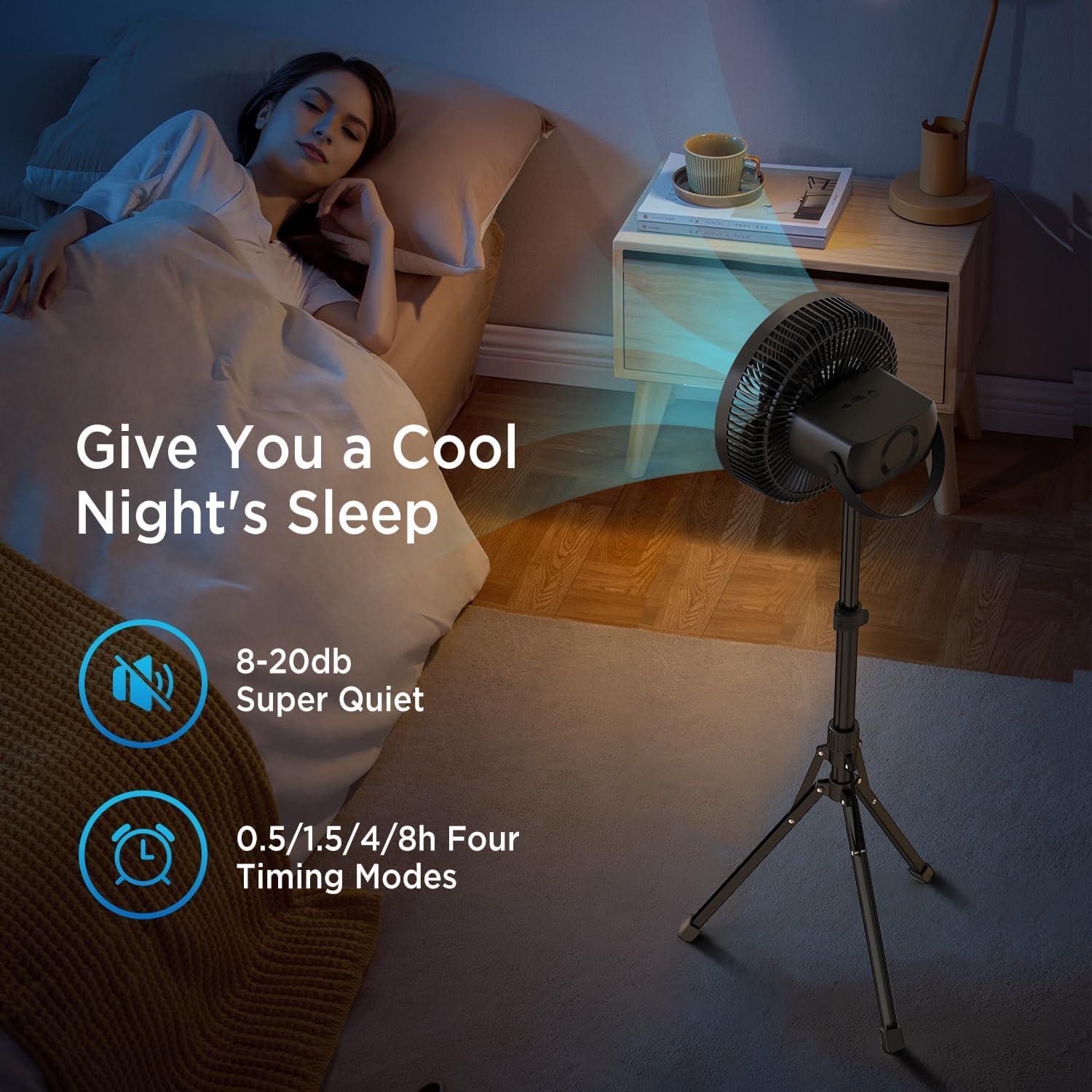 Ventilador de Camping Plegable Marchpower 10" Recargable 10000mAh