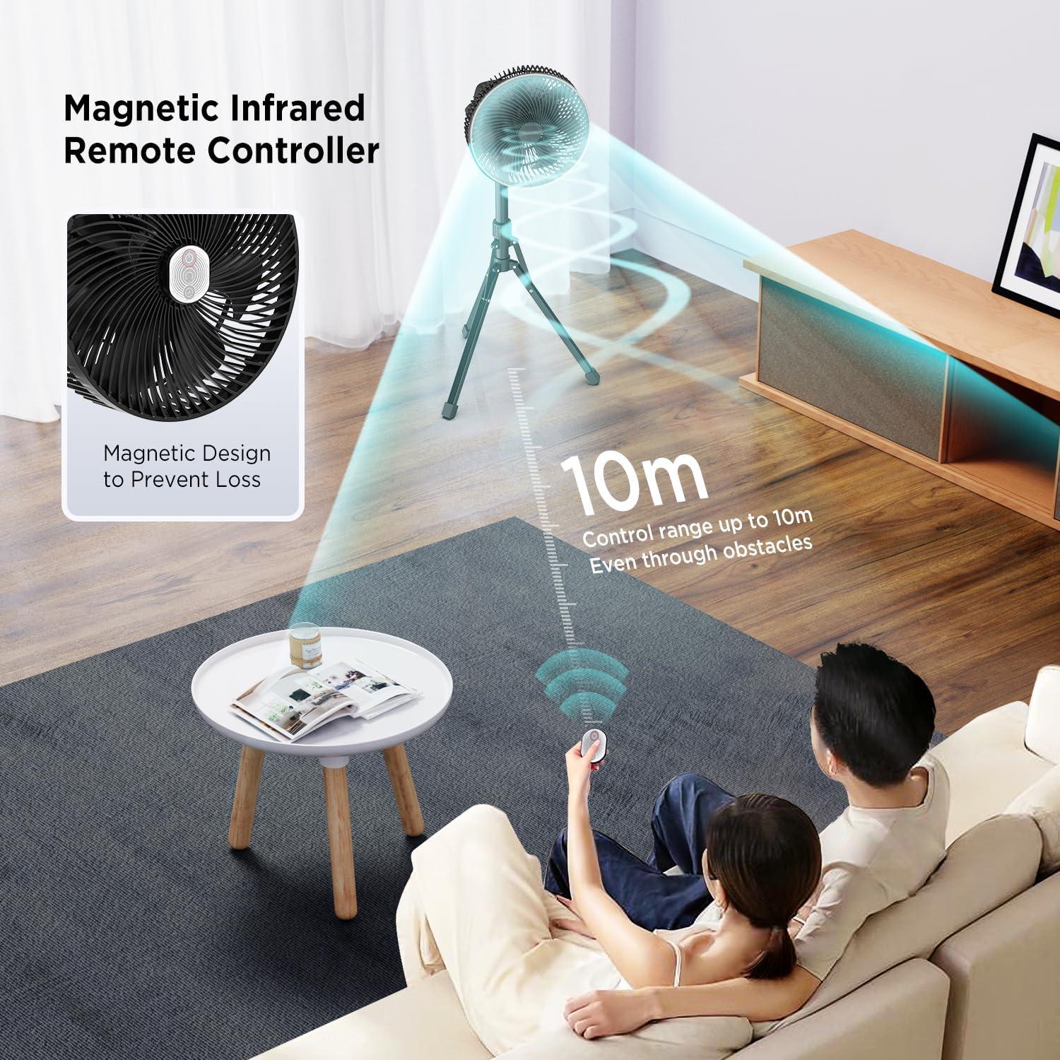 Ventilador de Camping Plegable Marchpower 10" Recargable 10000mAh