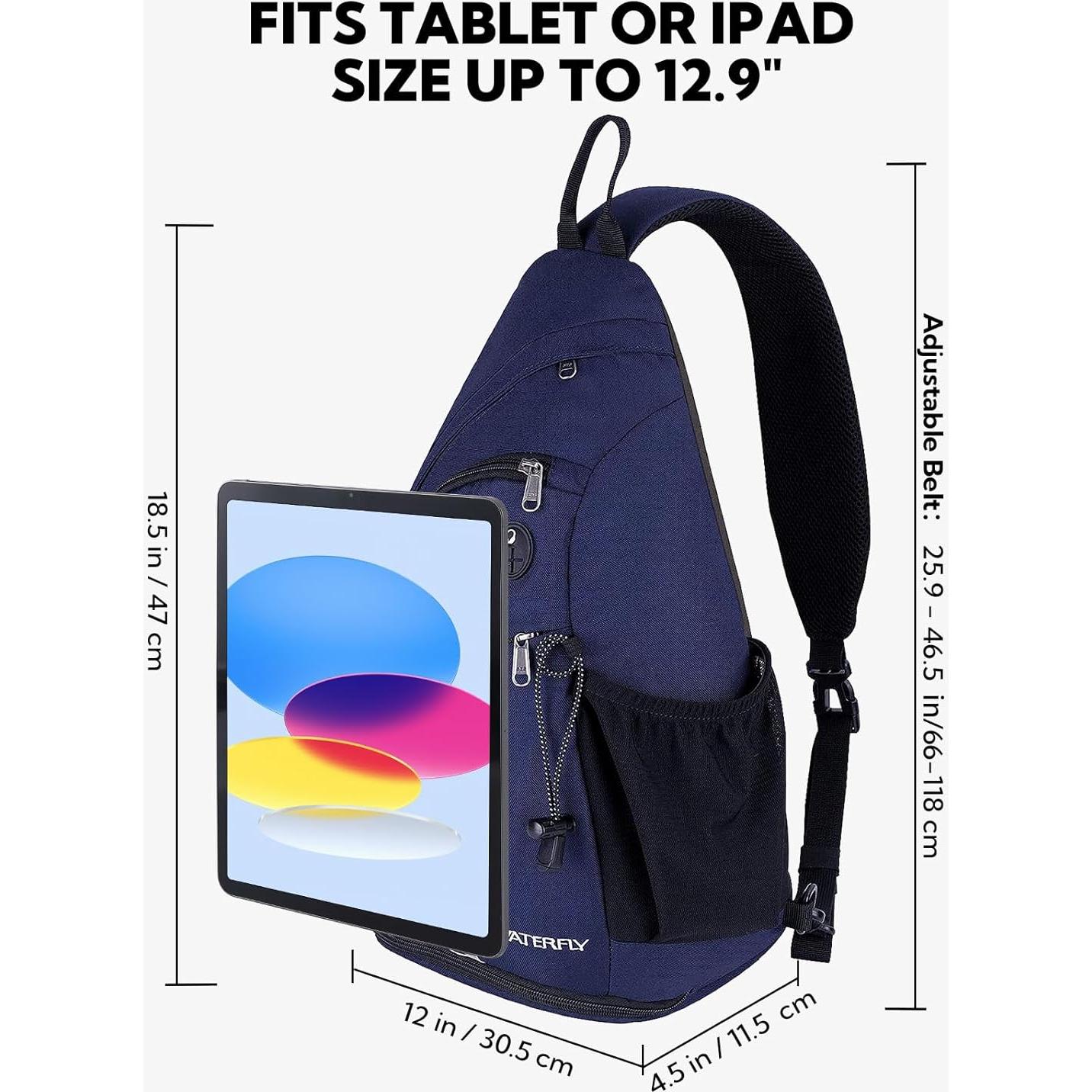 Mochila Cruzada WATERFLY AW06 18L Azul Multi-Compartimento