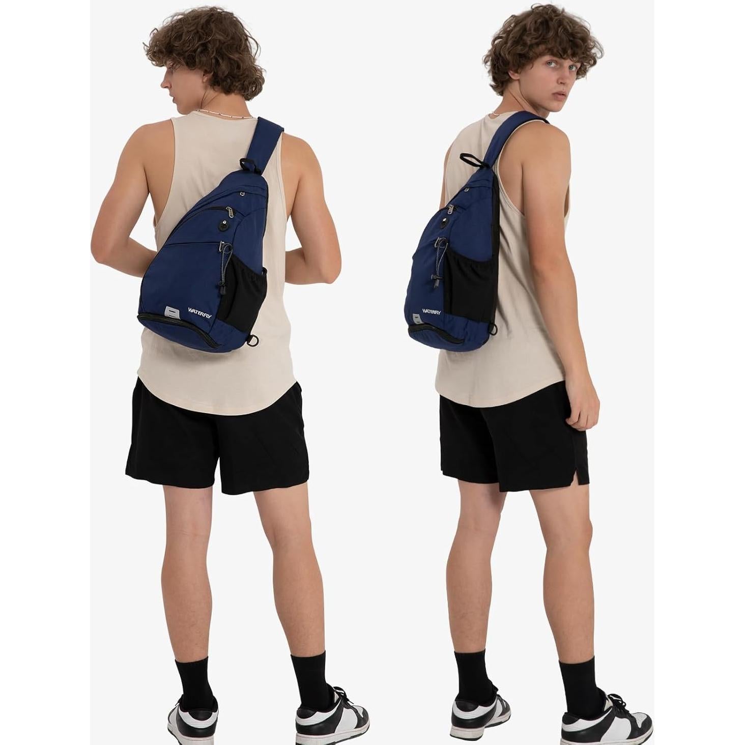 Mochila Cruzada WATERFLY AW06 18L Azul Multi-Compartimento