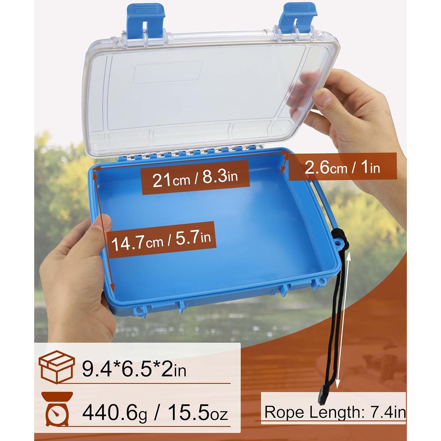 Caja Secadora Impermeable Wxvhji Azul 23.9x16.5x5.1 cm
