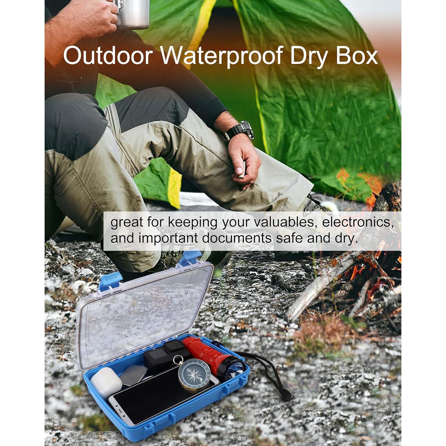 Caja Secadora Impermeable Wxvhji Azul 23.9x16.5x5.1 cm