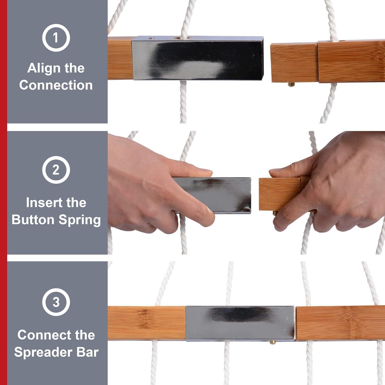 Hamaca Grande Mansion Home con Soporte de Acero 4,21 m