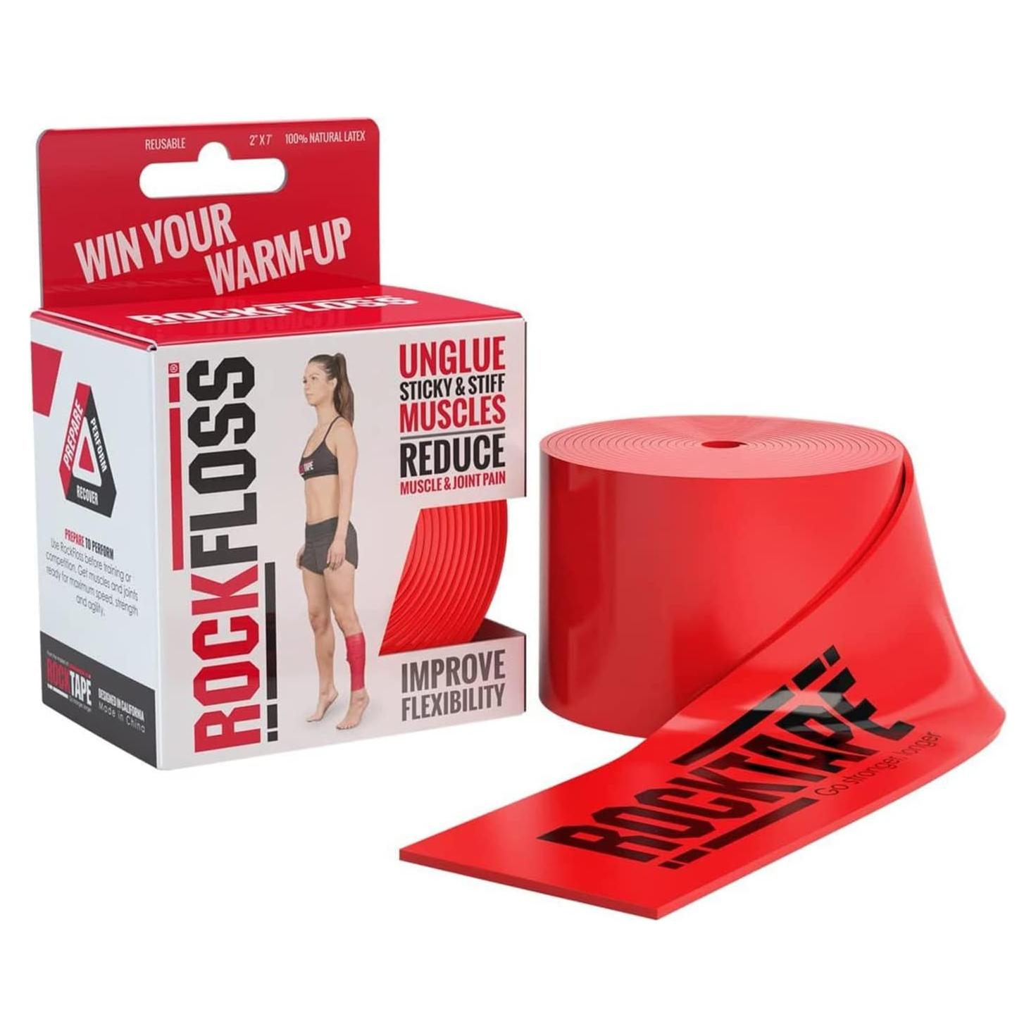 RockTape RockFloss Banda de Movilidad 2" (5.08 cm) Roja