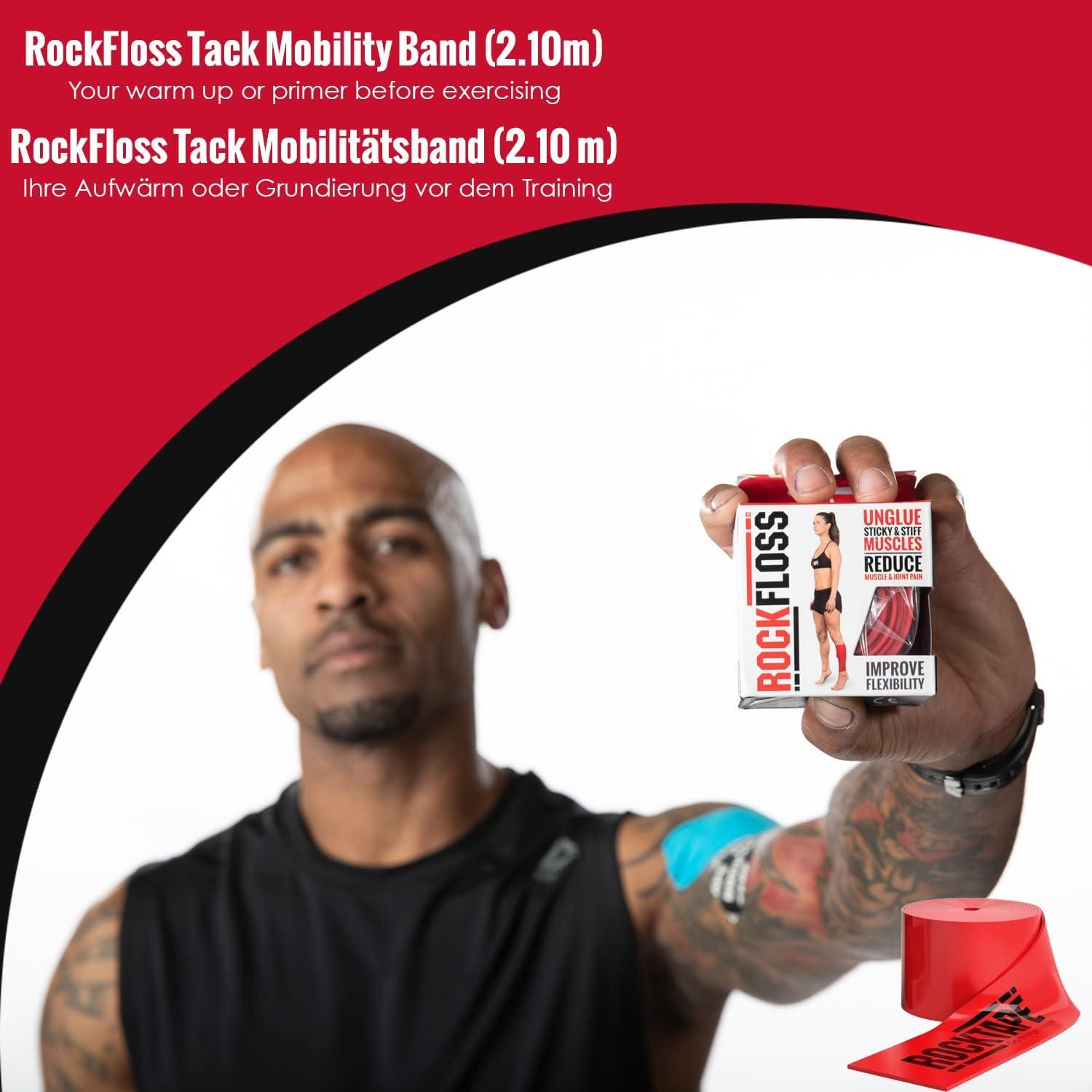RockTape RockFloss Banda de Movilidad 2" (5.08 cm) Roja