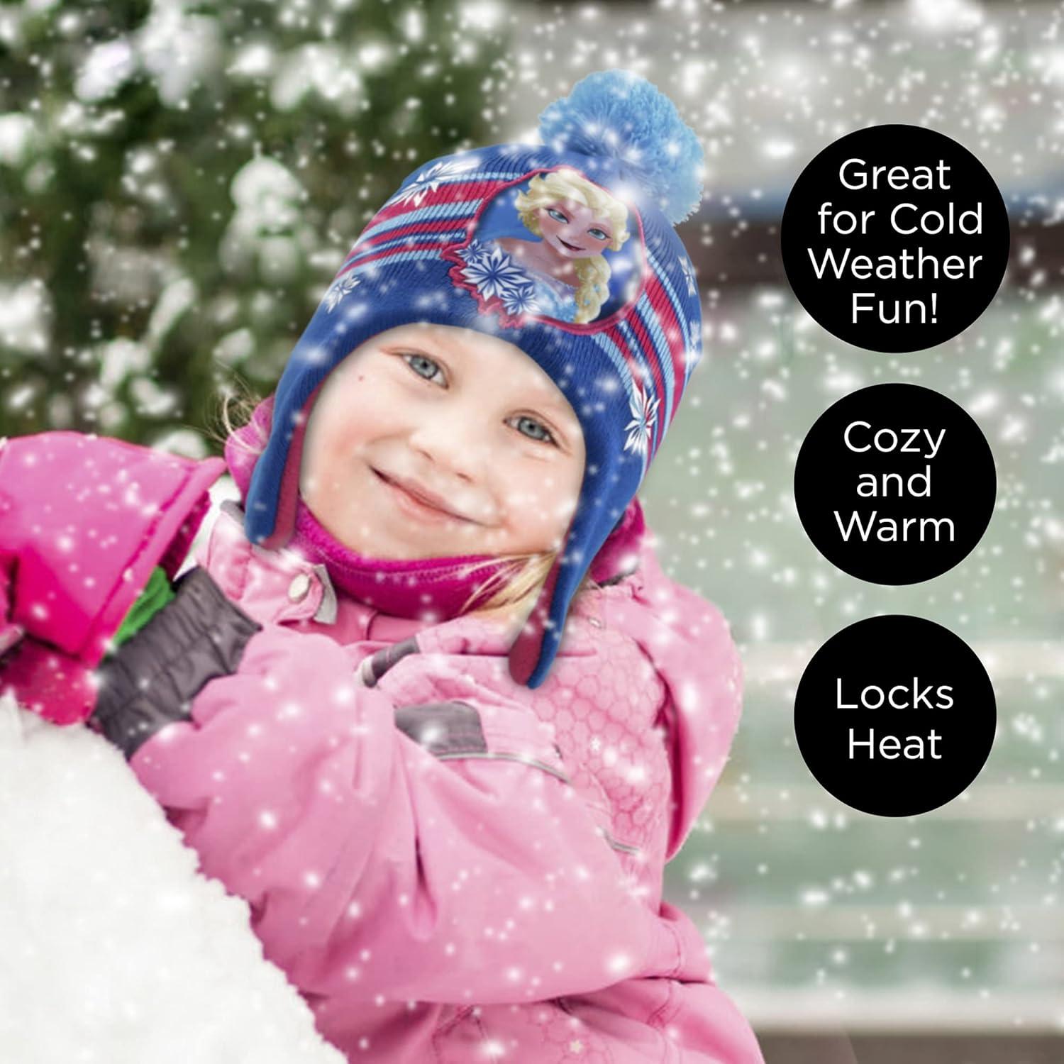 Conjunto gorro y guantes Disney Frozen Elsa Anna 4-7 años