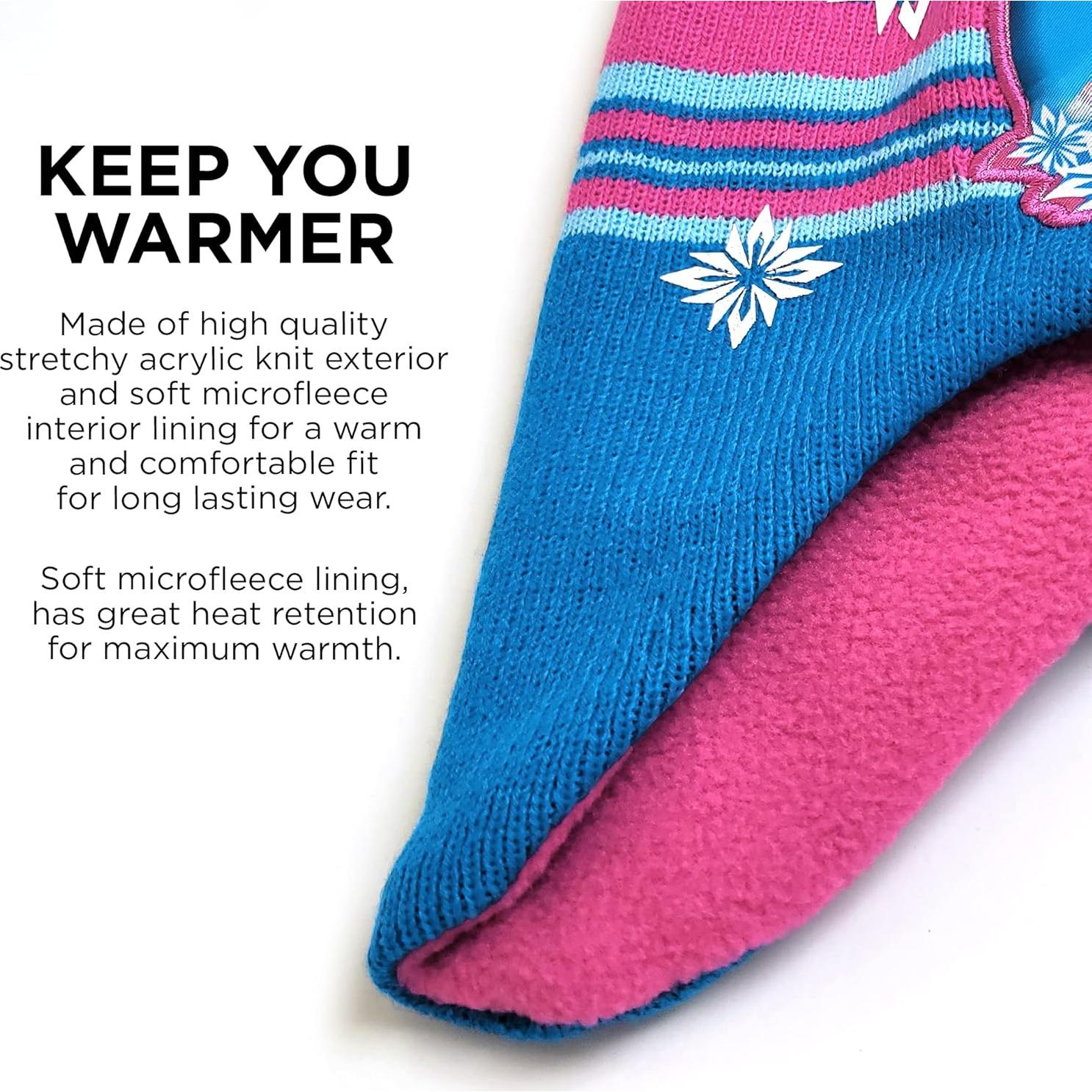 Conjunto gorro y guantes Disney Frozen Elsa Anna 4-7 años