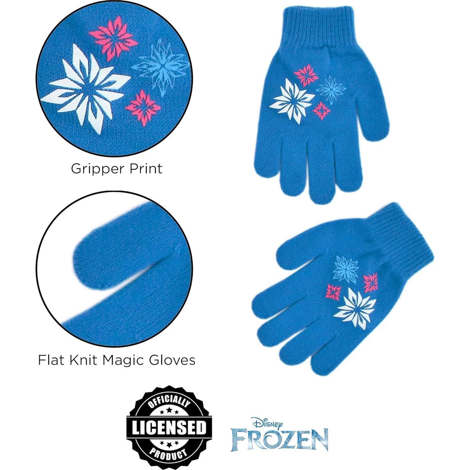 Conjunto gorro y guantes Disney Frozen Elsa Anna 4-7 años