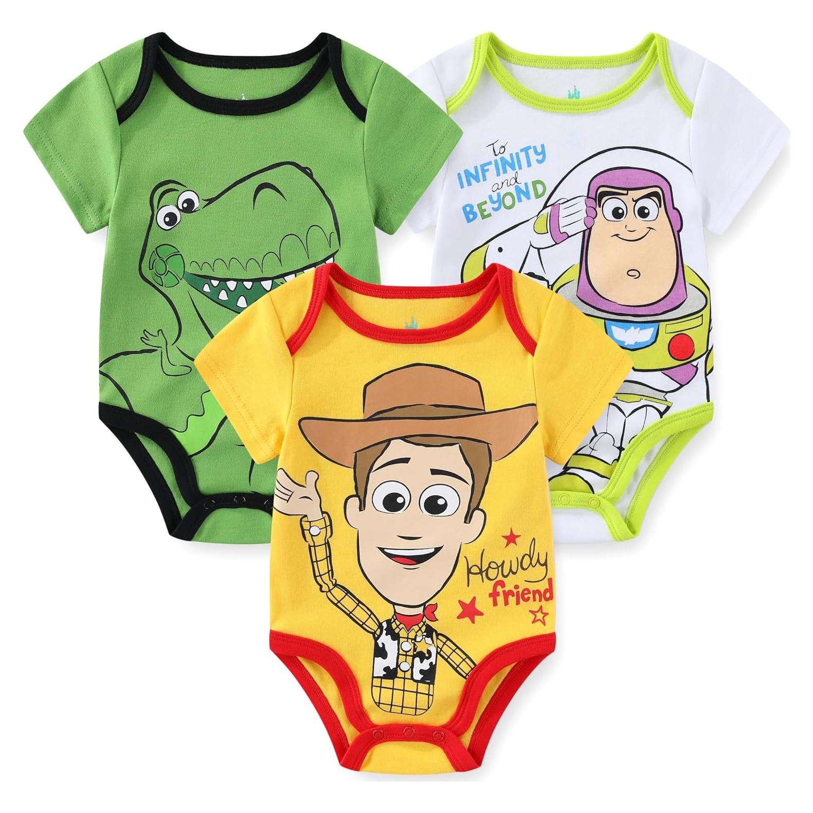 Paquete de 3 Bodysuits Disney Toy Story para Bebés 0-3 Meses