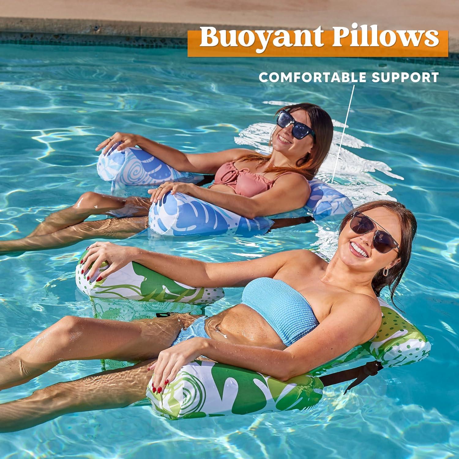 Sillas Flotantes Sloosh 2 Paquetes Ajustables Verano