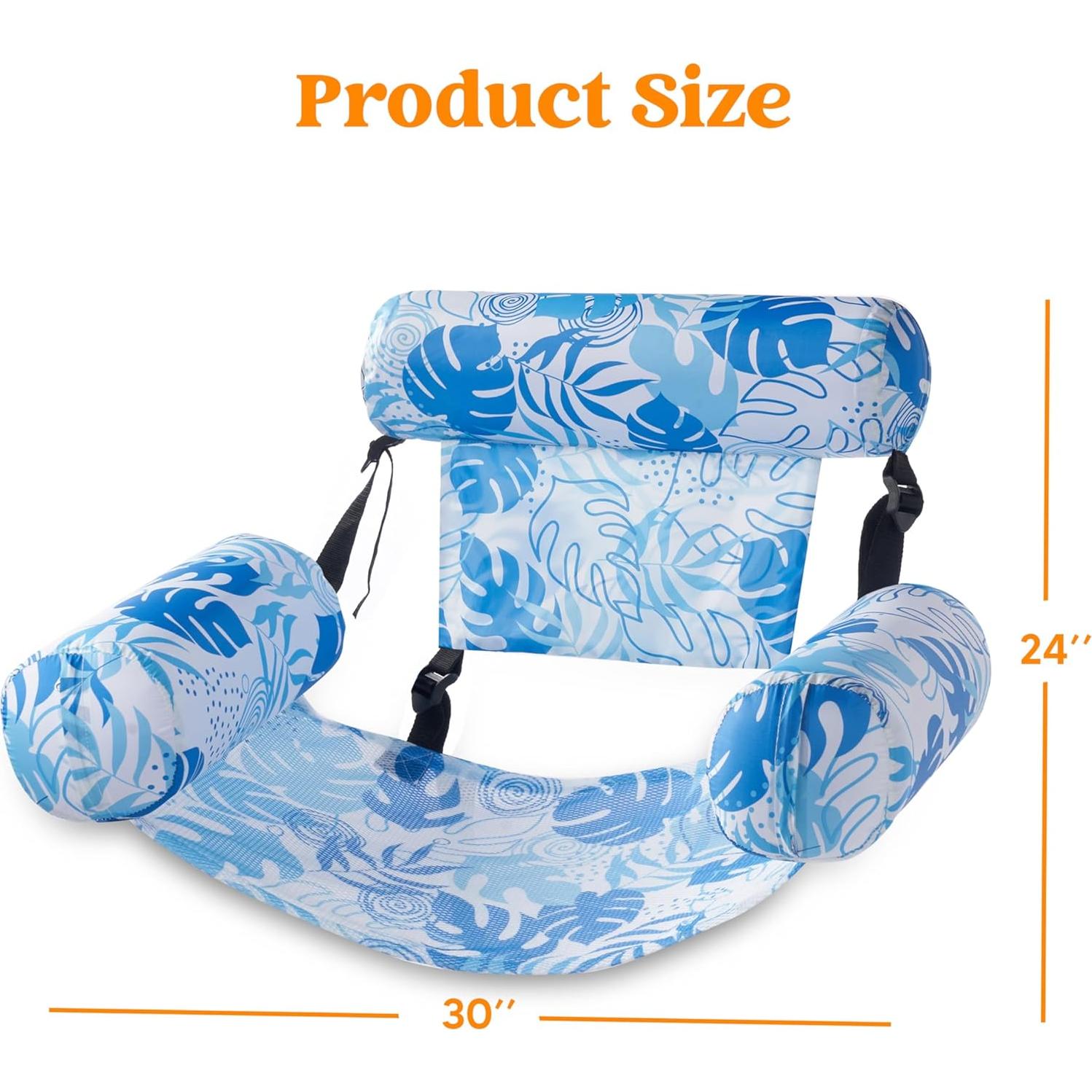 Sillas Flotantes Sloosh 2 Paquetes Ajustables Verano