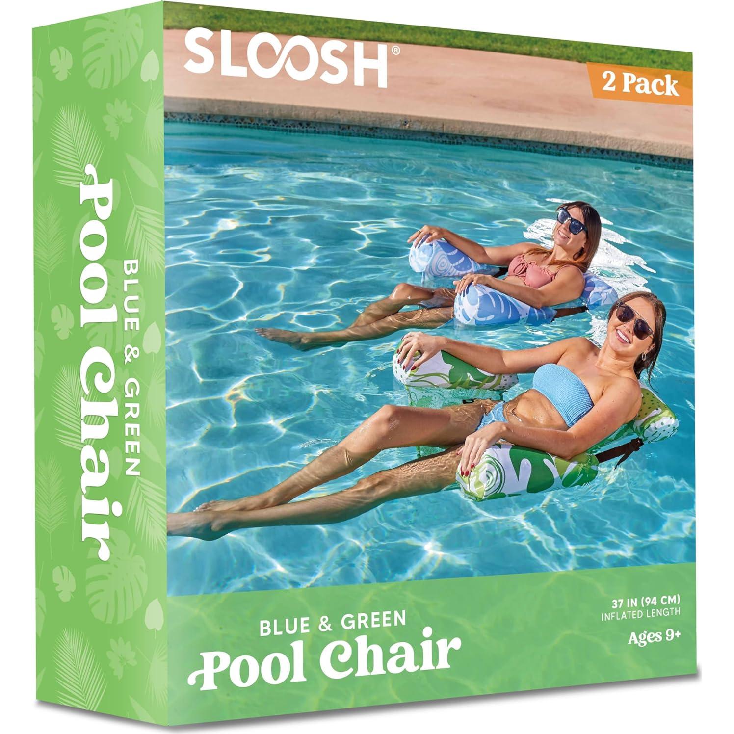 Sillas Flotantes Sloosh 2 Paquetes Ajustables Verano