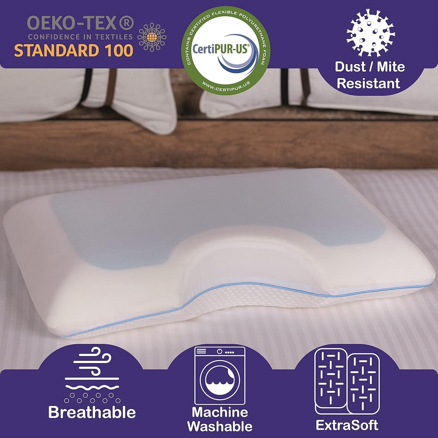 Almohada de Cama Comfyt Reina Refrigerante Espuma de Memoria