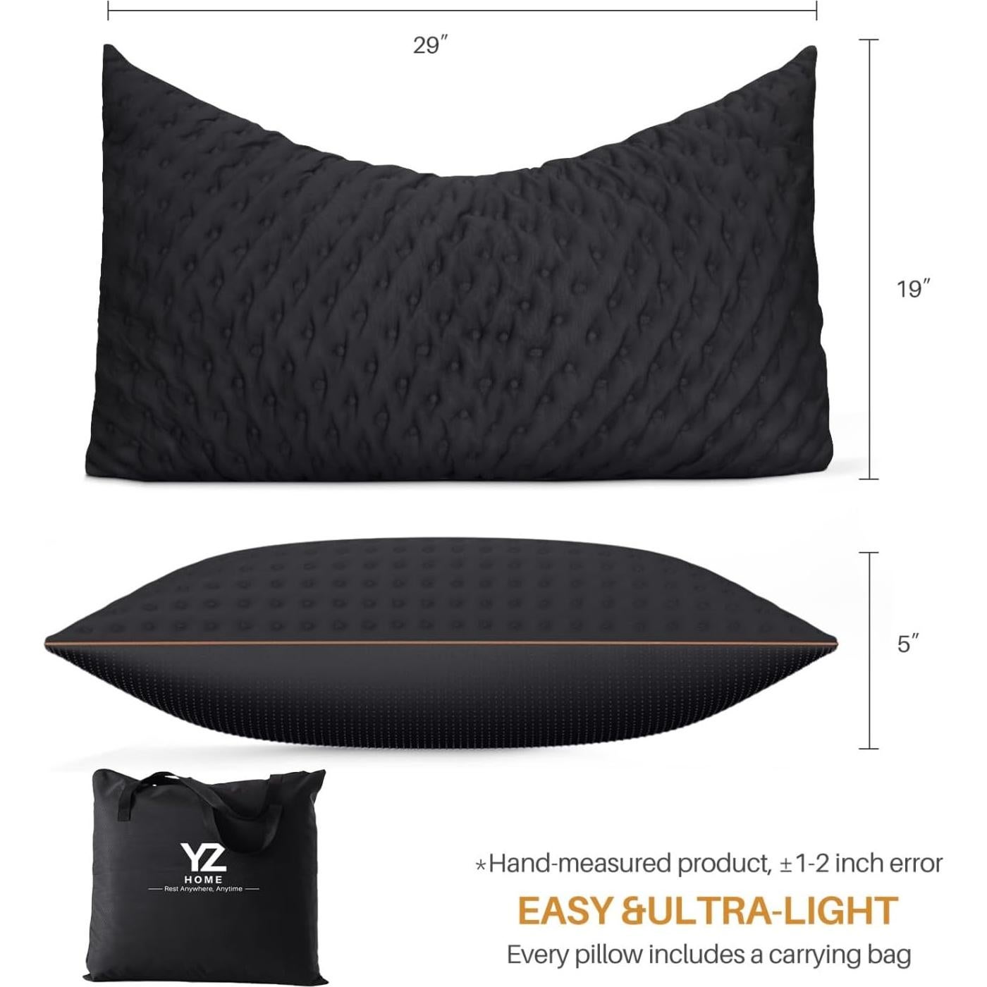 Almohada Enfriadora YZ HOME Queen para Dormir de Lado y Espalda