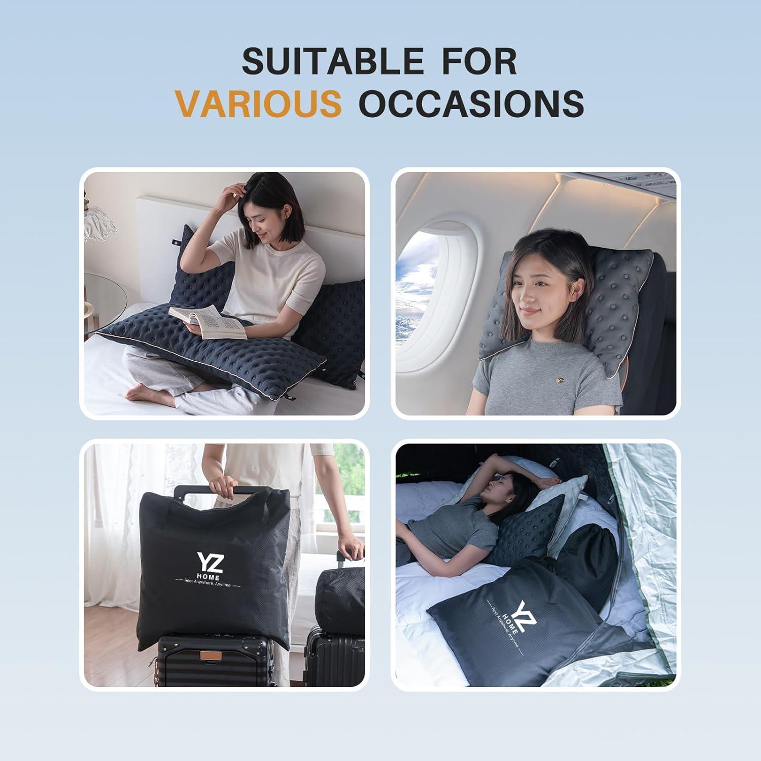 Almohada Enfriadora YZ HOME Queen para Dormir de Lado y Espalda