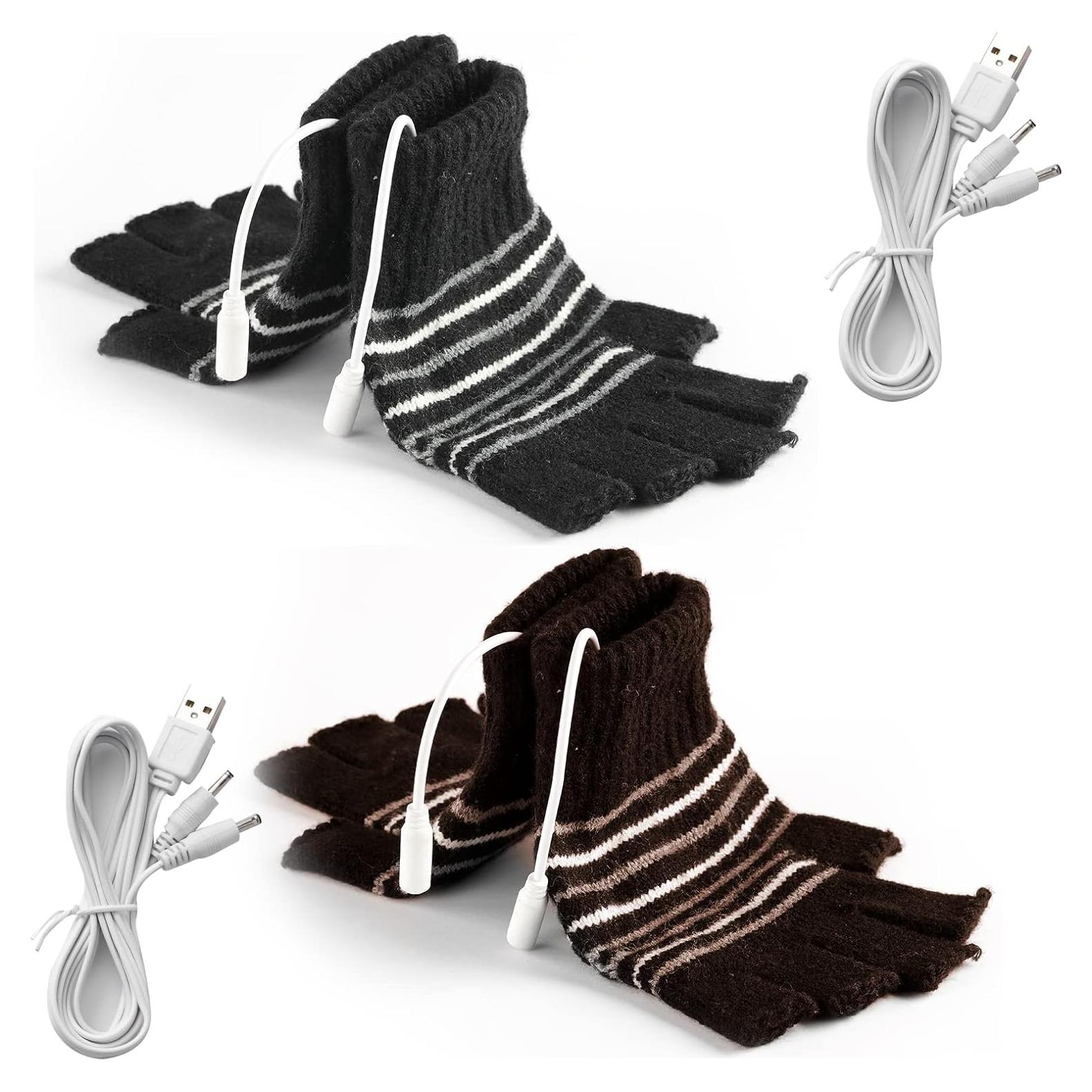 Guantes Calentados por USB para Hombre y Mujer - 2 Pares