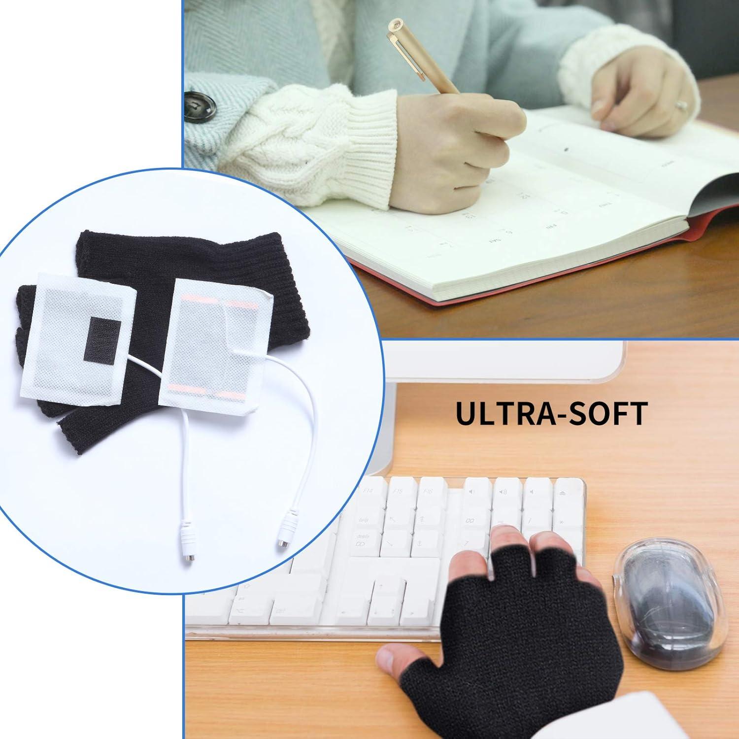 Guantes Calentados por USB para Hombre y Mujer - 2 Pares