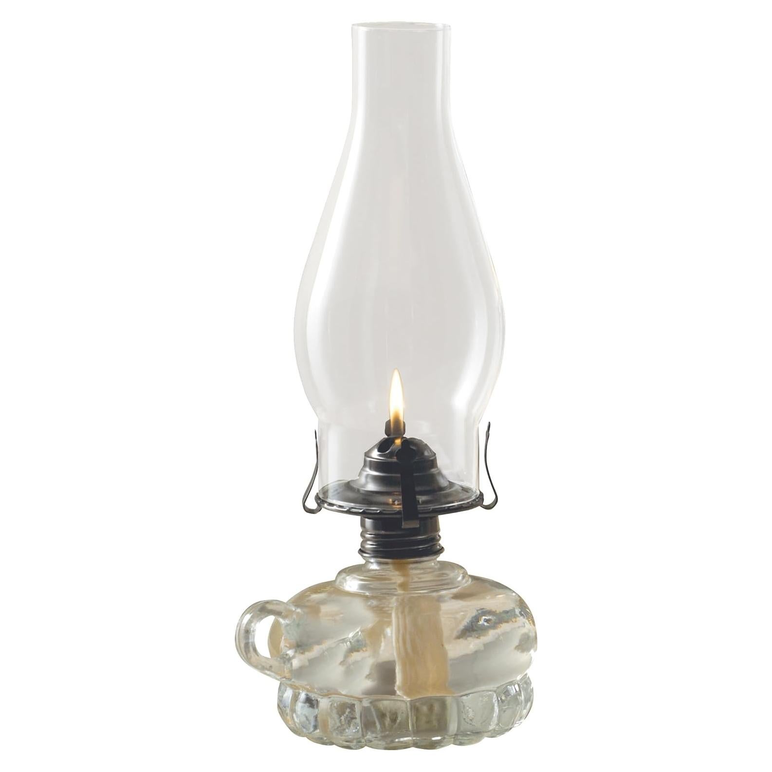 Lámpara de Aceite Lamplight Modelo 110, 30.5 cm, Vidrio Claro