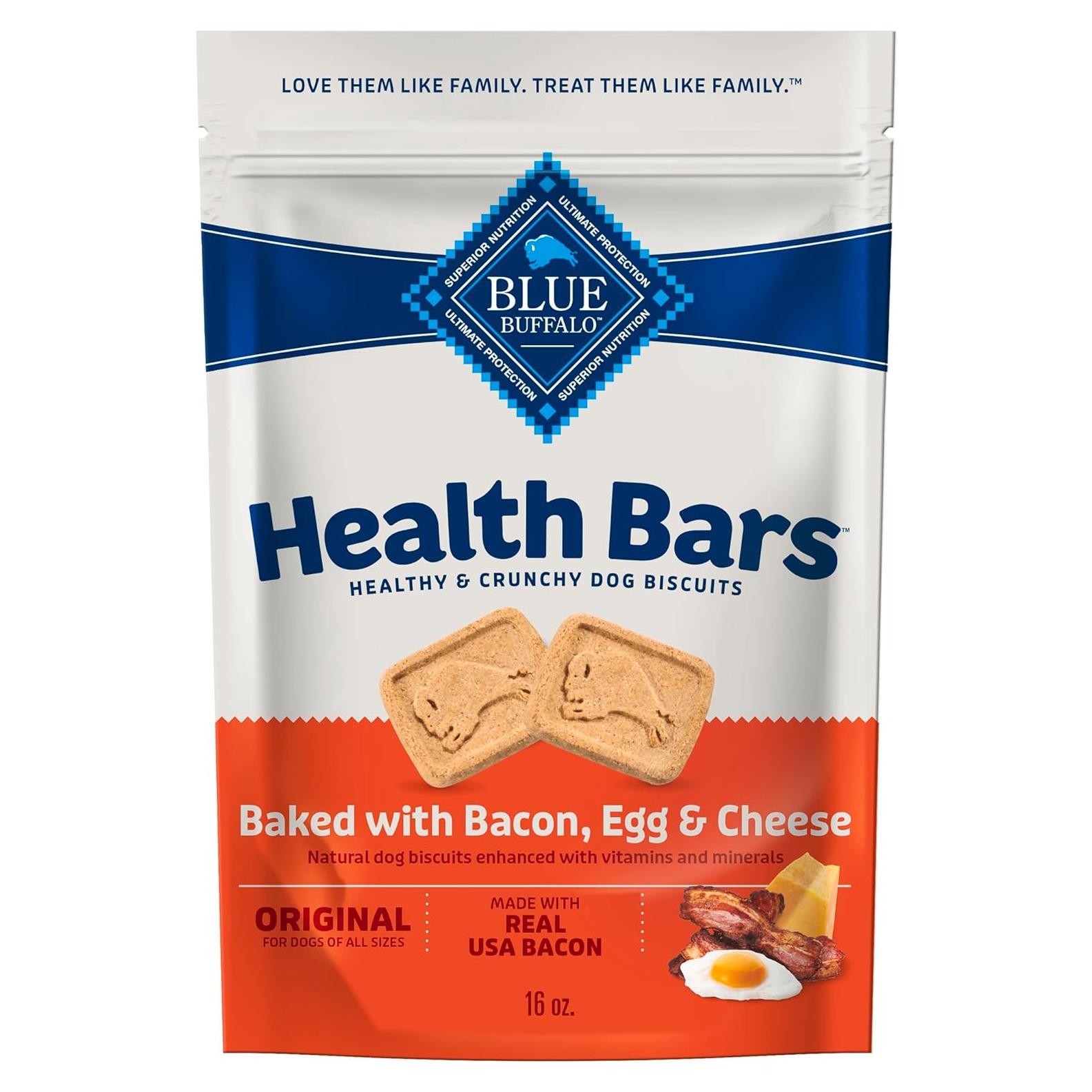 Galletas Crujientes para Perros Blue Buffalo 453.6 g Tocino Huevo Queso