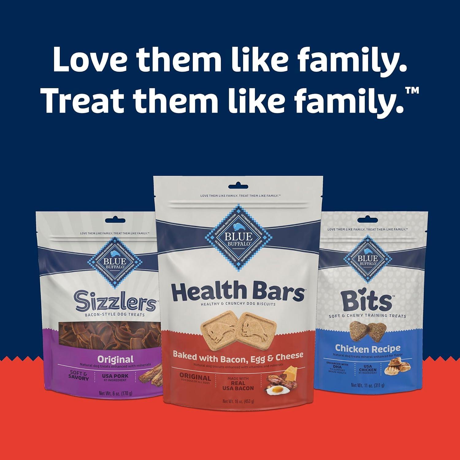 Galletas Crujientes para Perros Blue Buffalo 453.6 g Tocino Huevo Queso