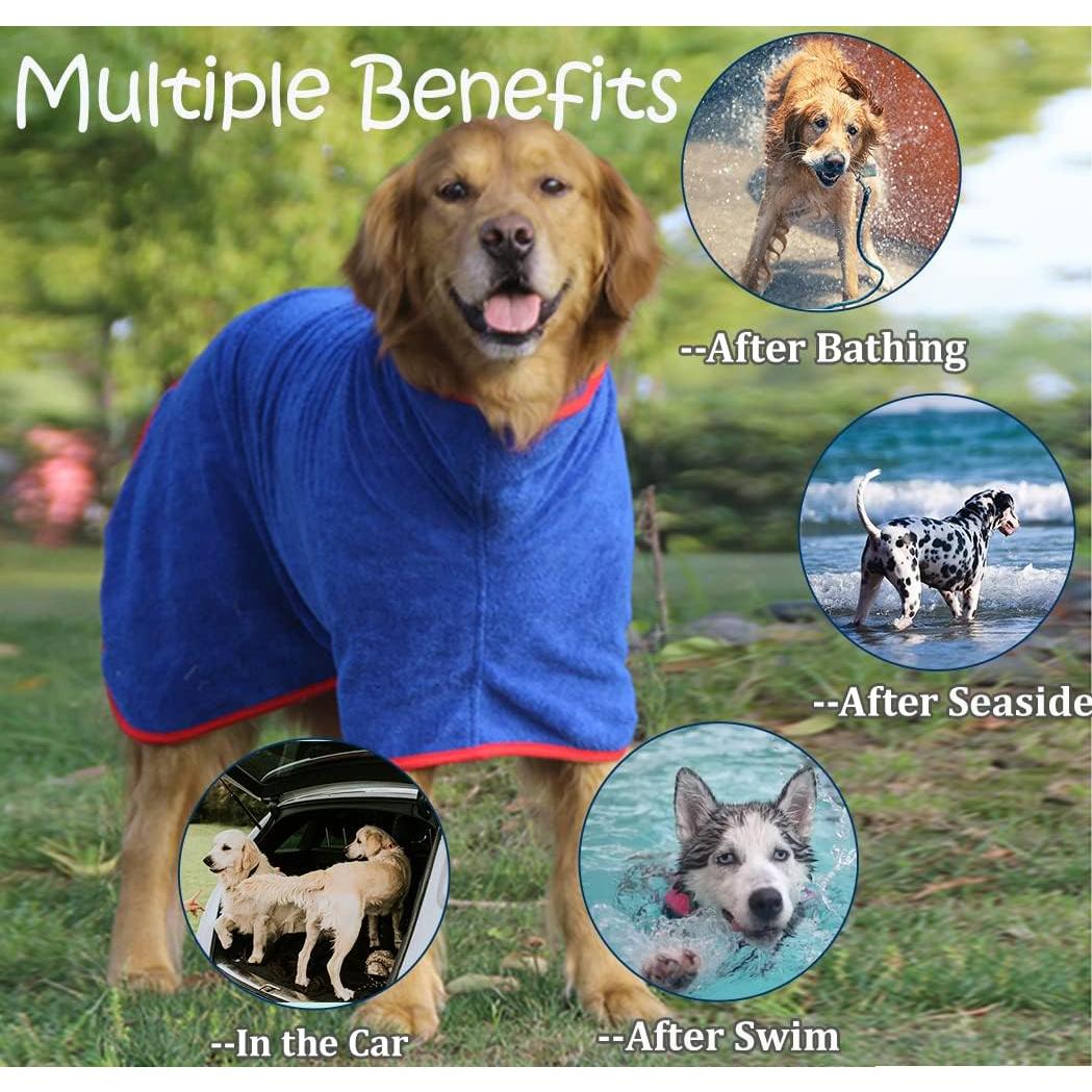Abrigo Secador para Perros HhiMyOct - Toalla Microfibra Absorbente