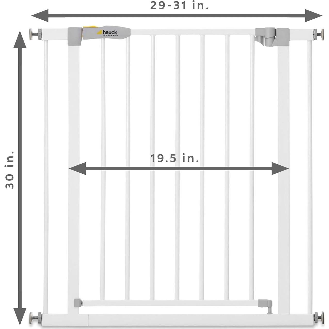 Puerta de Seguridad Hauck Open N Stop 73.66-78.74 cm Blanco