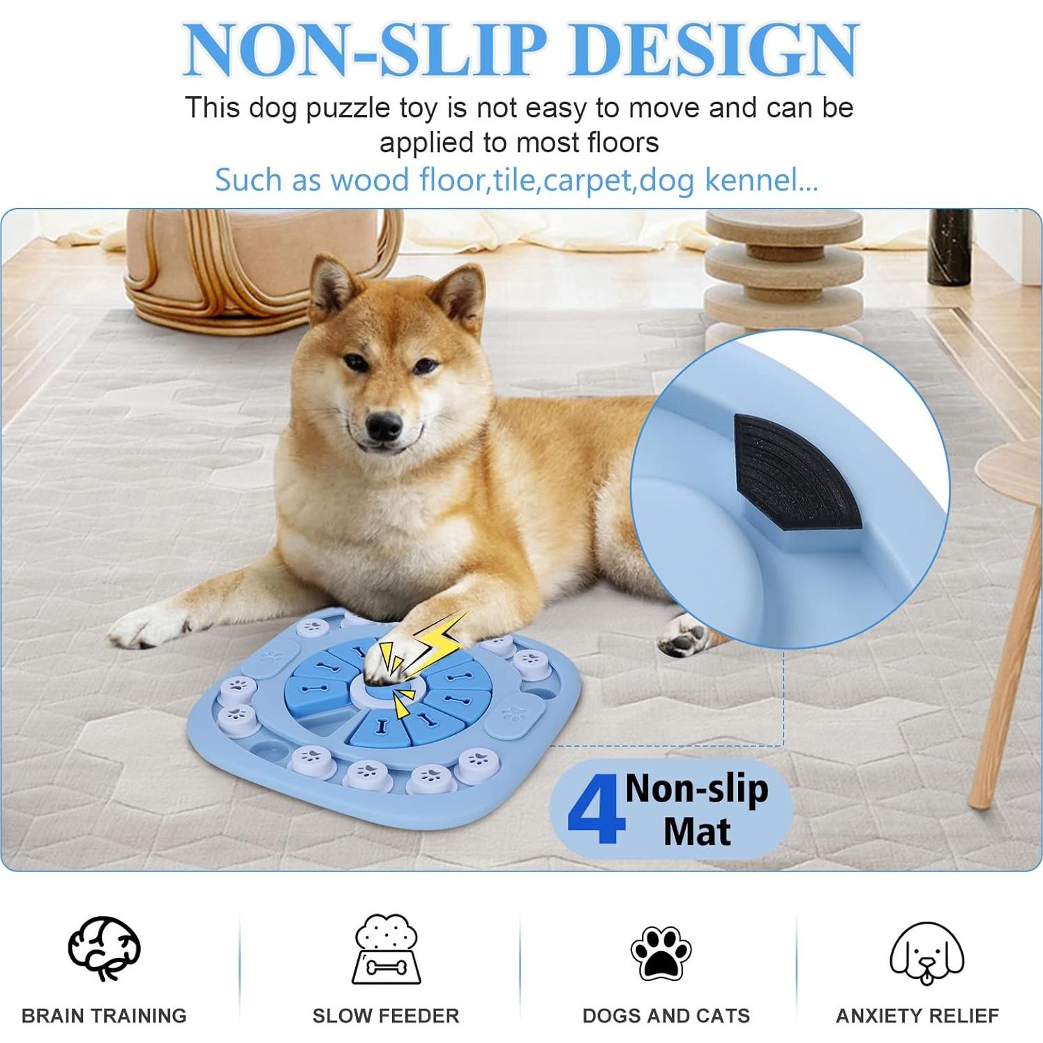 Juguete de rompecabezas interactivo para perros XIGOU 24x24 cm