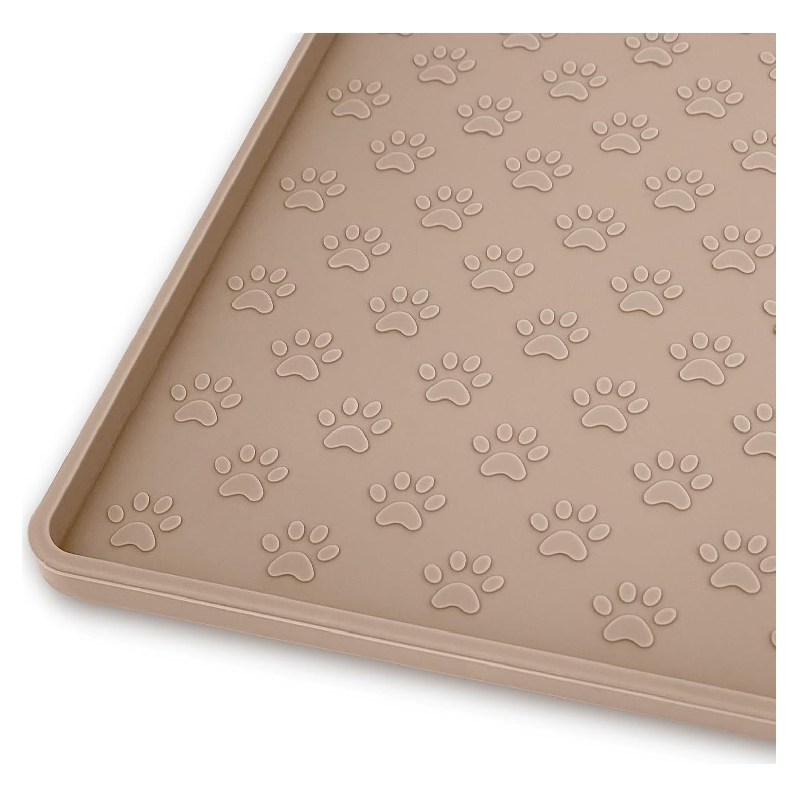 Alfombrilla Antideslizante para Comida de Perro Ptlom 63.5x43.2cm