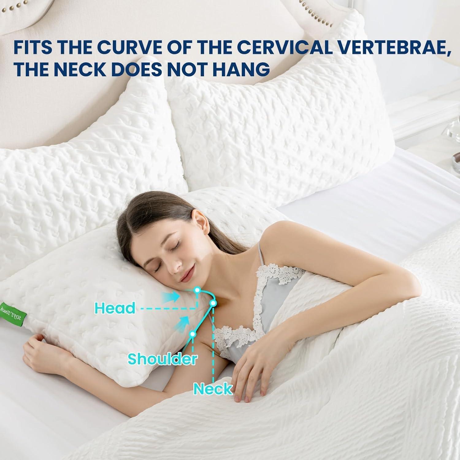 Almohada Ergonómica Ajustable Btasleeep para Dormir de Lado