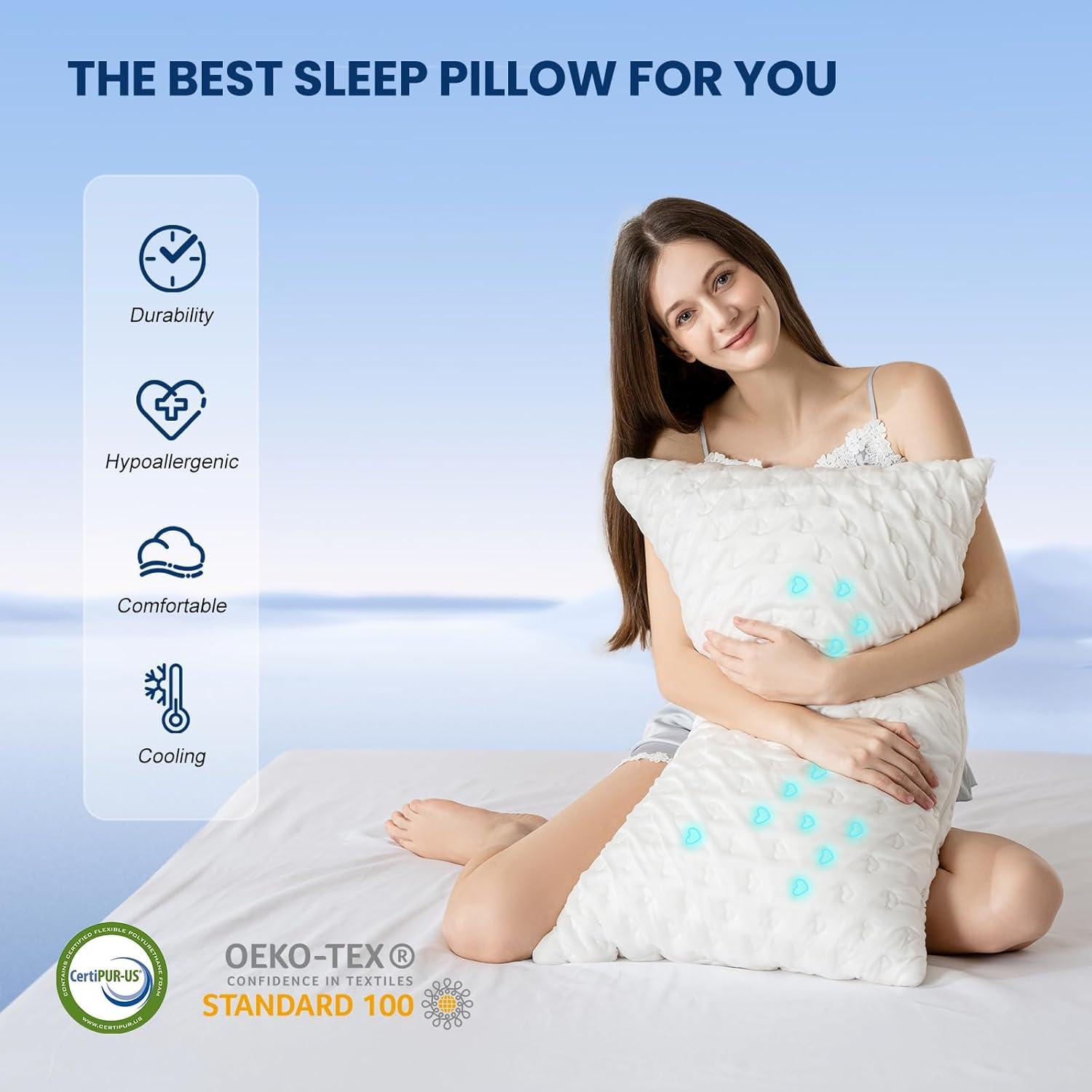 Almohada Ergonómica Ajustable Btasleeep para Dormir de Lado