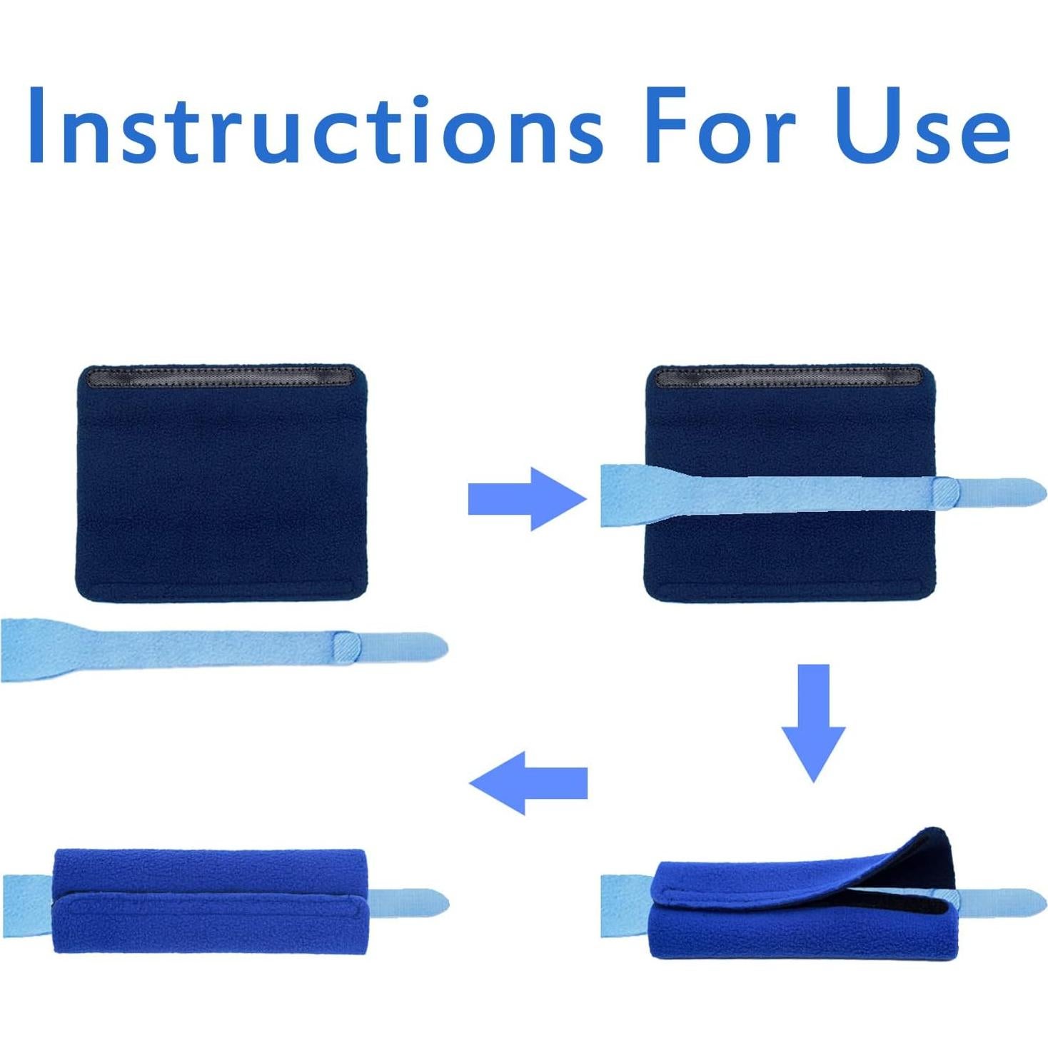 Fundas Reutilizables para Correas de Máscara NATAKU Azul 4 Pzas