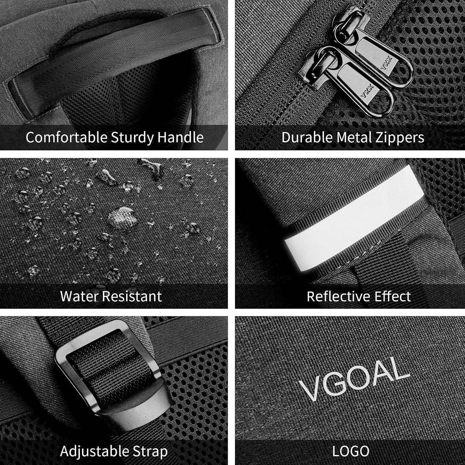 Mochila de Viaje VGOAL para Laptop 50L Resistente al Agua