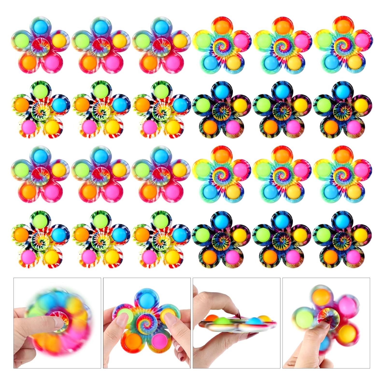 Paquete de 24 Spinners Antiestrés Wsslon para Niños