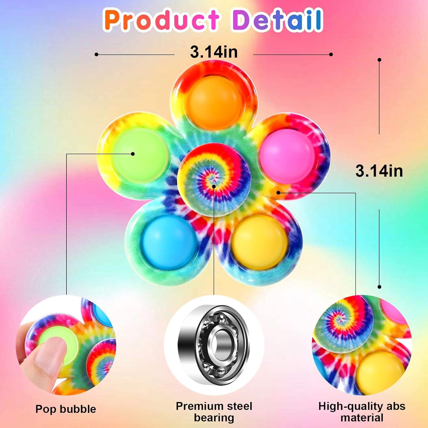 Paquete de 24 Spinners Antiestrés Wsslon para Niños