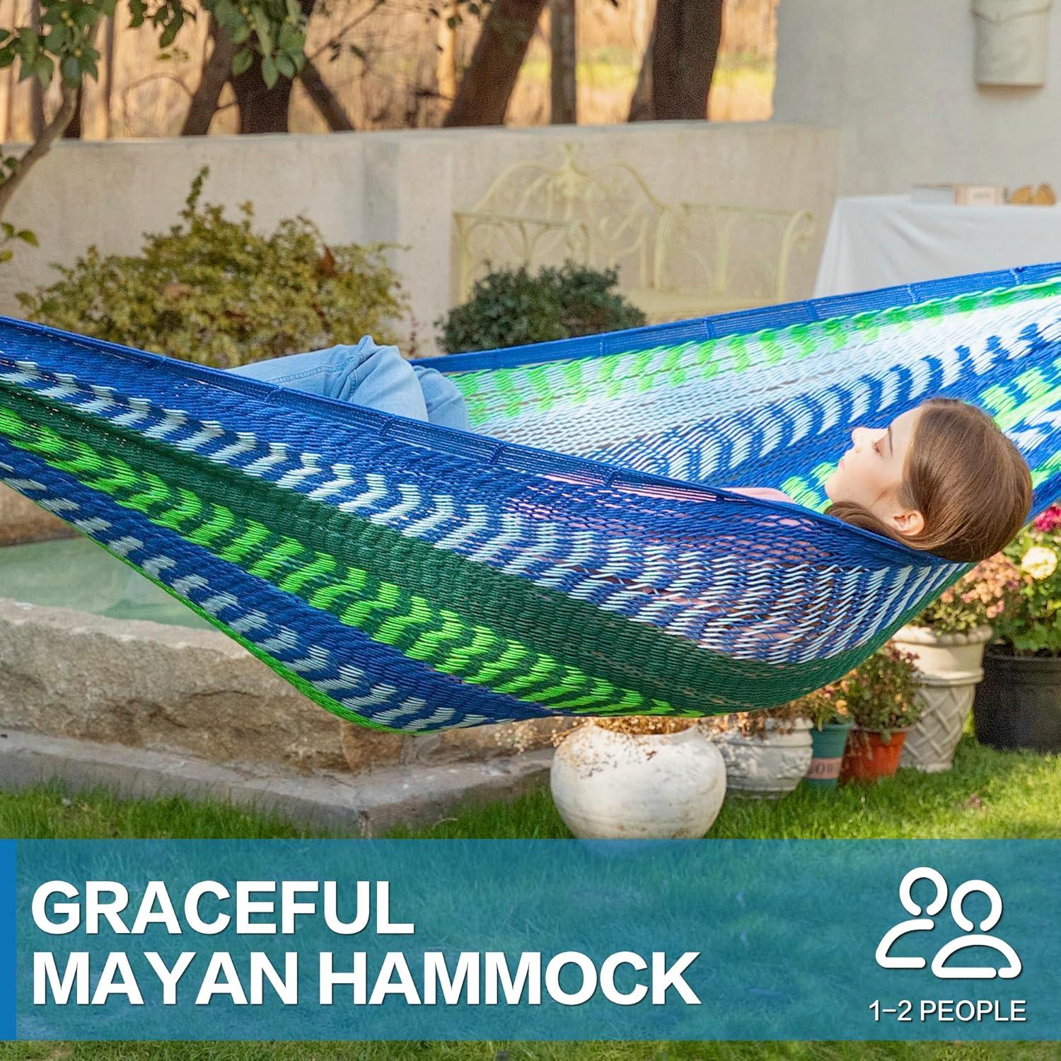 Hamaca Maya PNAEUT XL Tejida a Mano 272 kg para Exterior