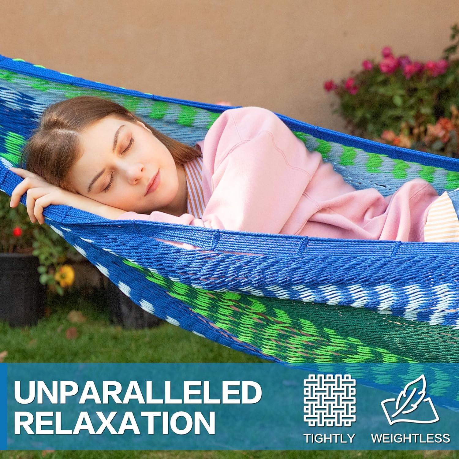 Hamaca Maya PNAEUT XL Tejida a Mano 272 kg para Exterior