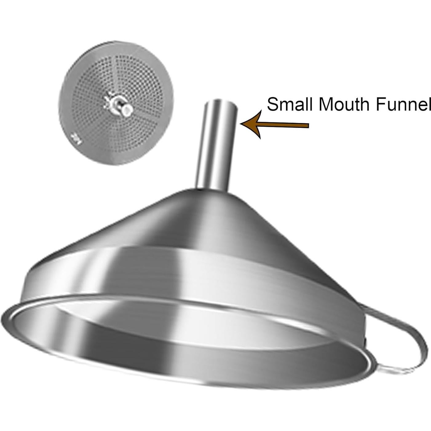 Juego de Embudos de Acero Inoxidable Hakalotyatime 2 Pzs