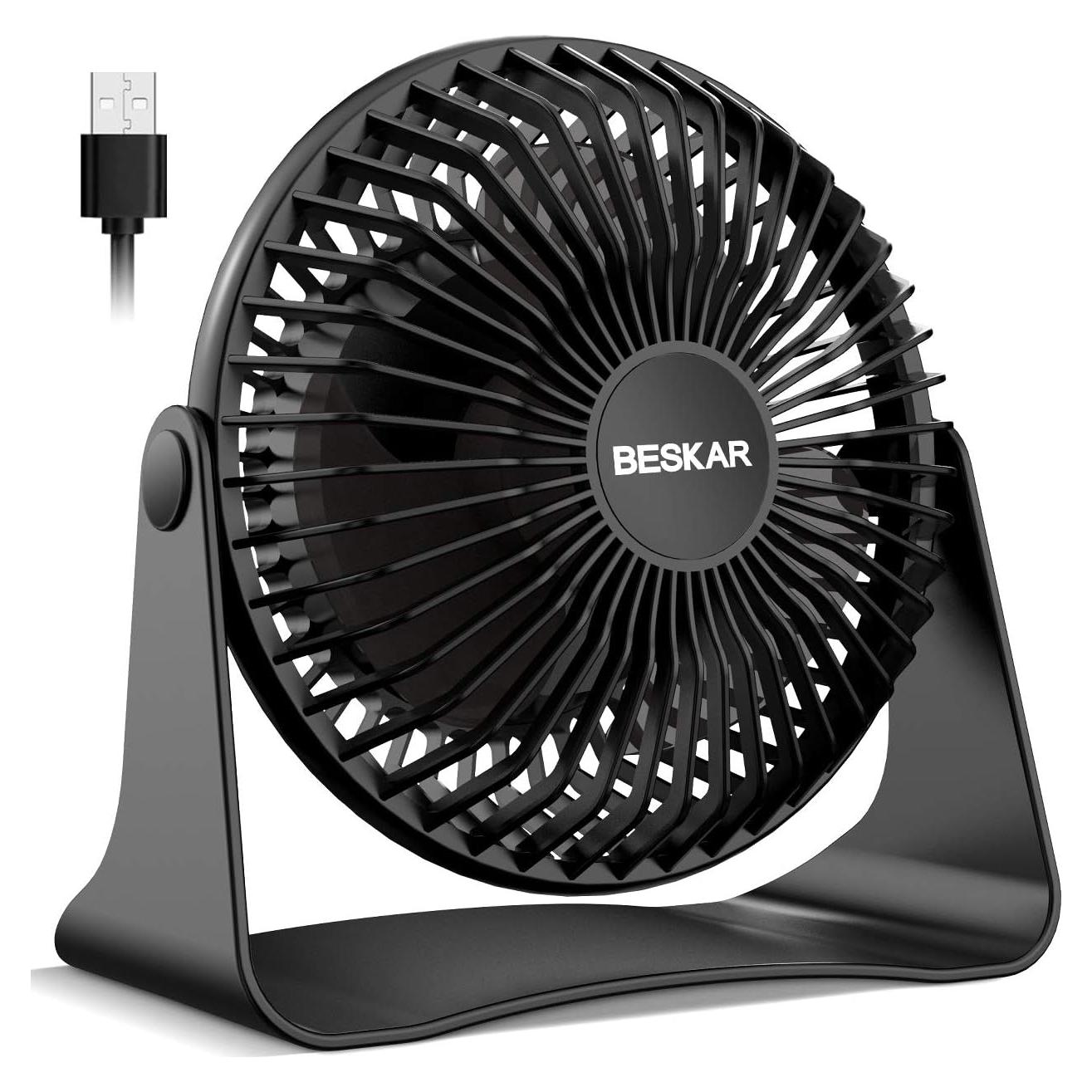 Ventilador de Escritorio USB BESKAR ZLS-E260 3 Velocidades